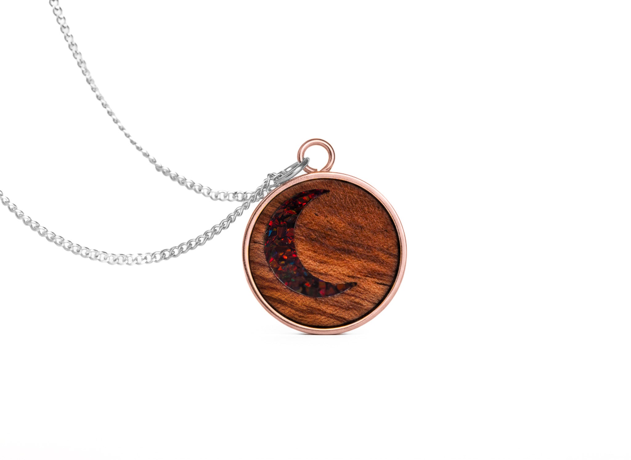 Moon Pendant Bubinga