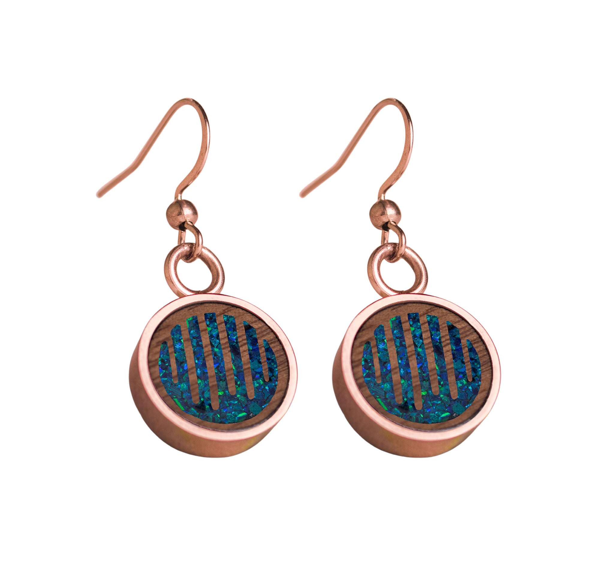 Raindrops Earrings Walnut