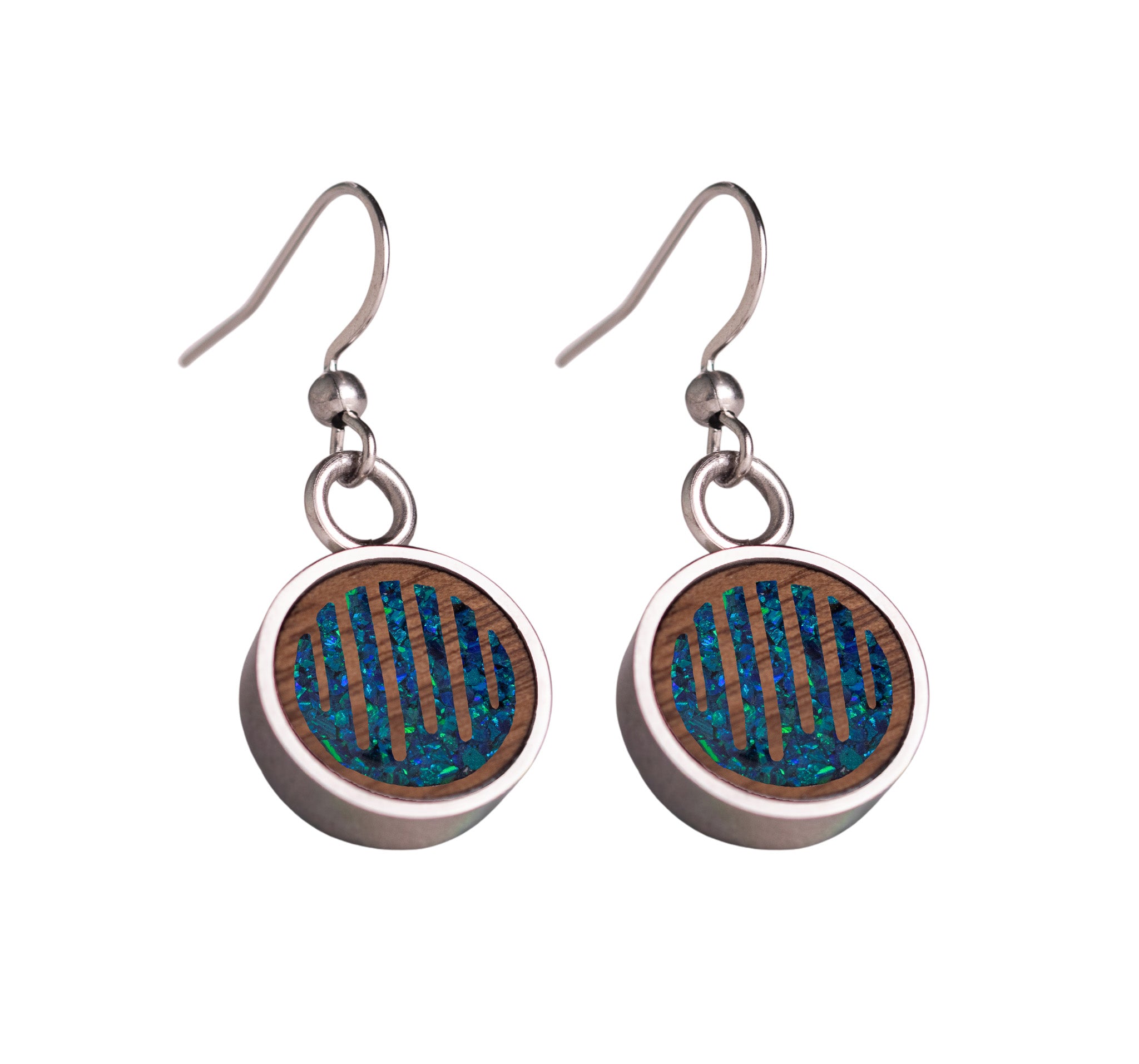 Raindrops Earrings Walnut