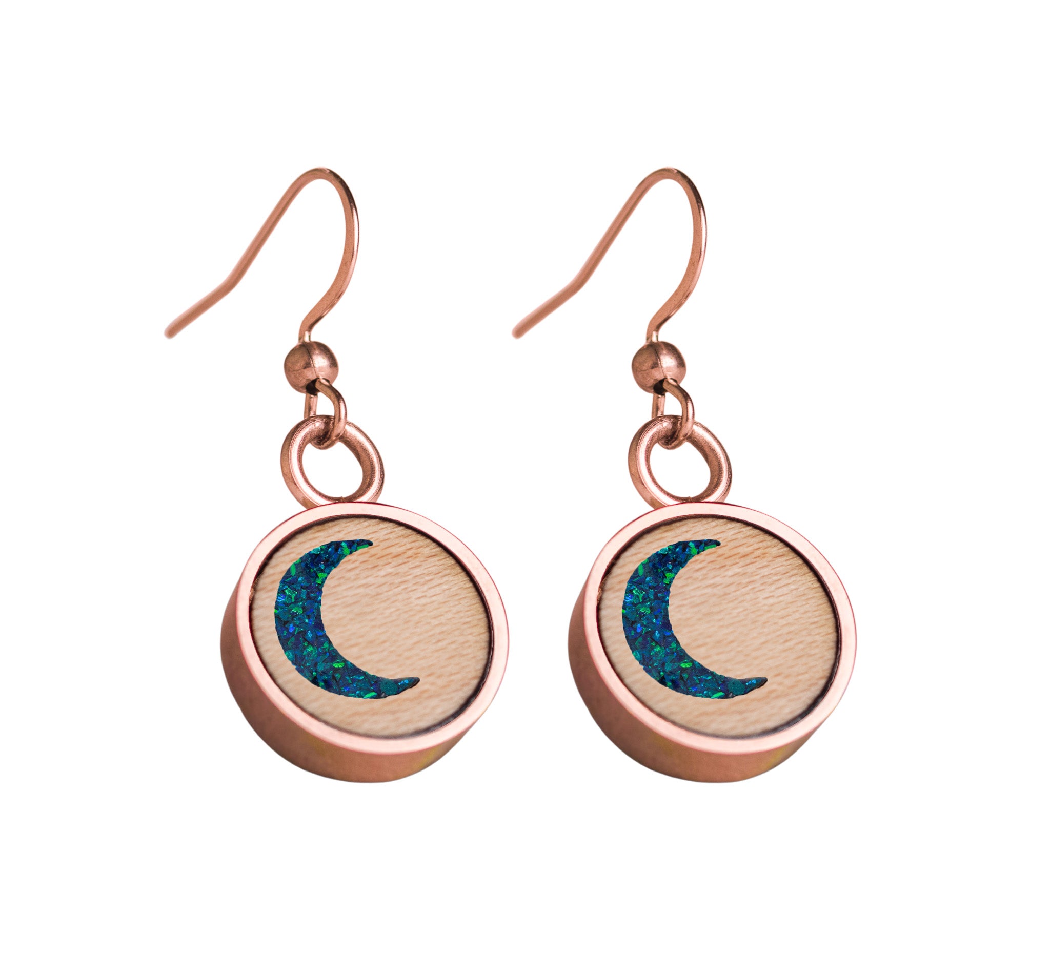 Moon Earrings Maple