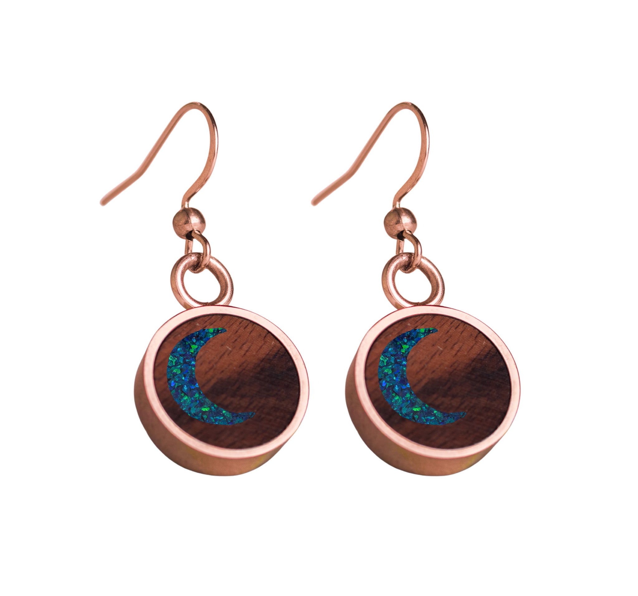 Moon Earrings Rosewood