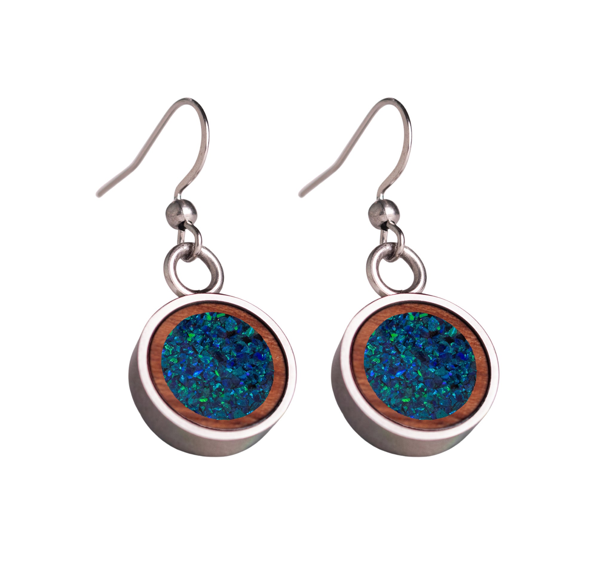 Circle Earrings Bubinga