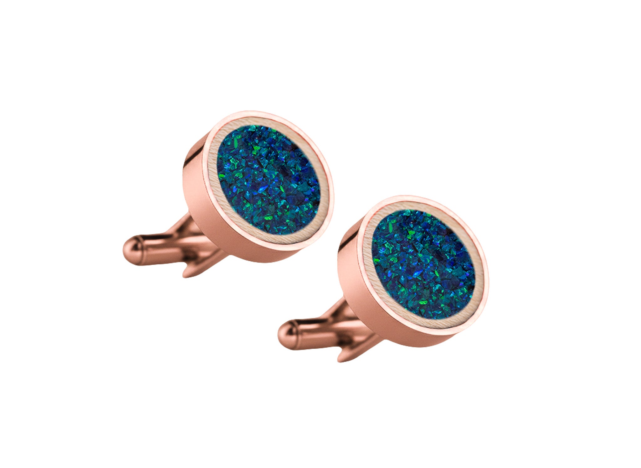 Circle Cufflinks Maple