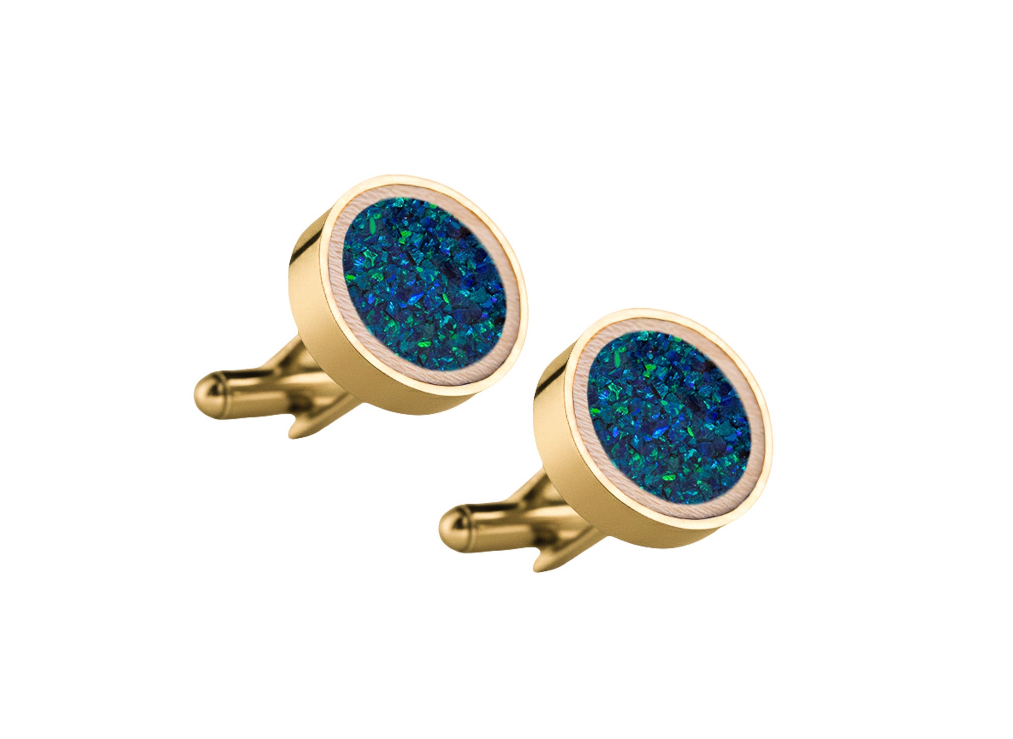 Circle Cufflinks Maple