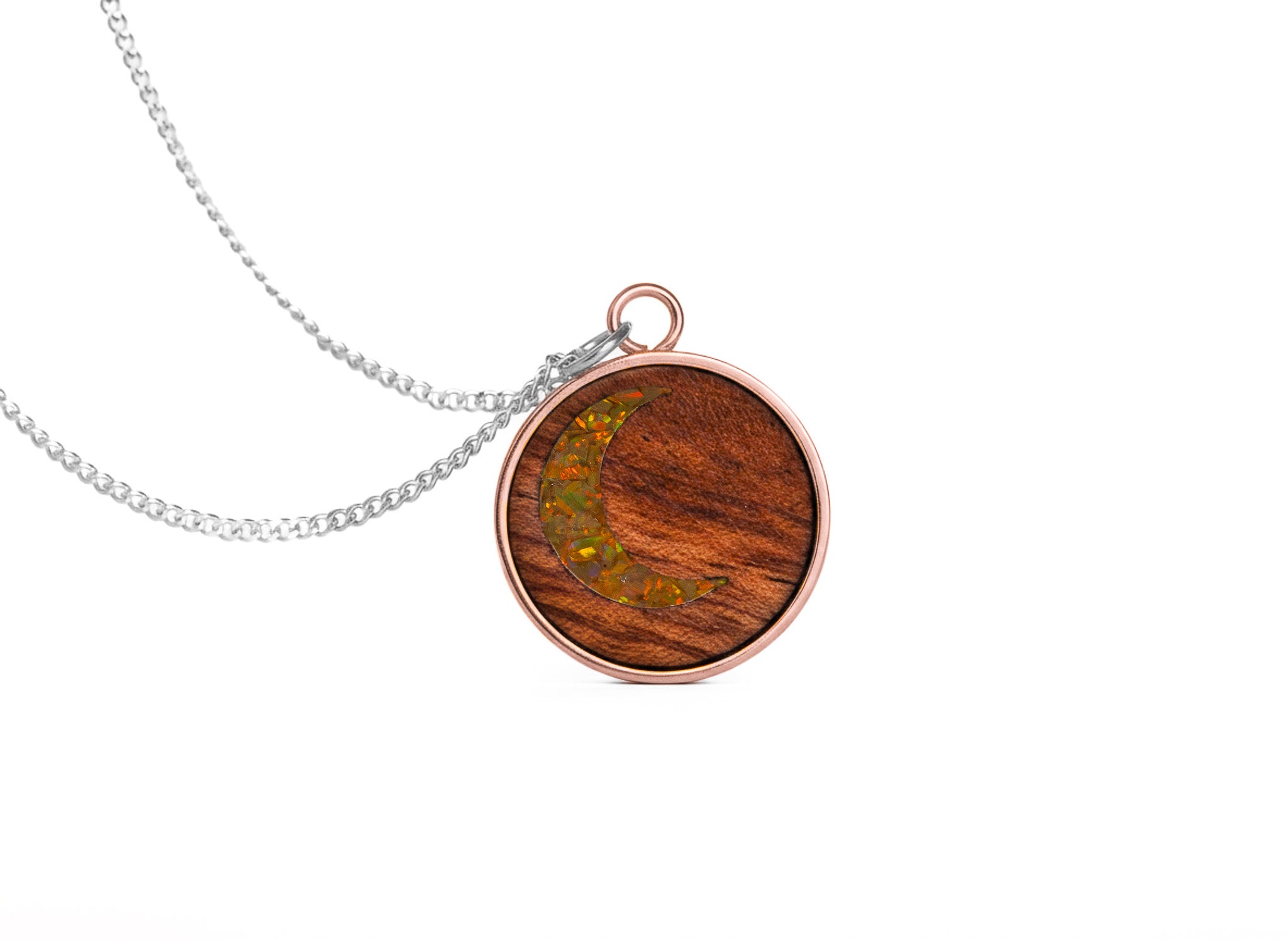 Moon Pendant Bubinga