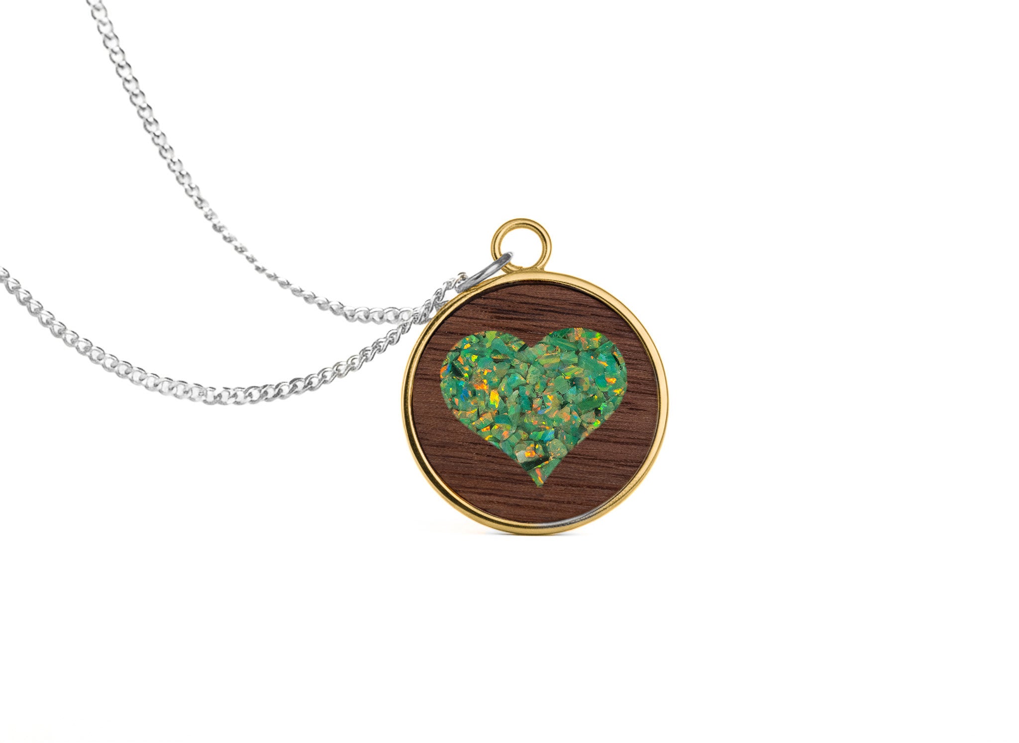 Heart Pendant Walnut