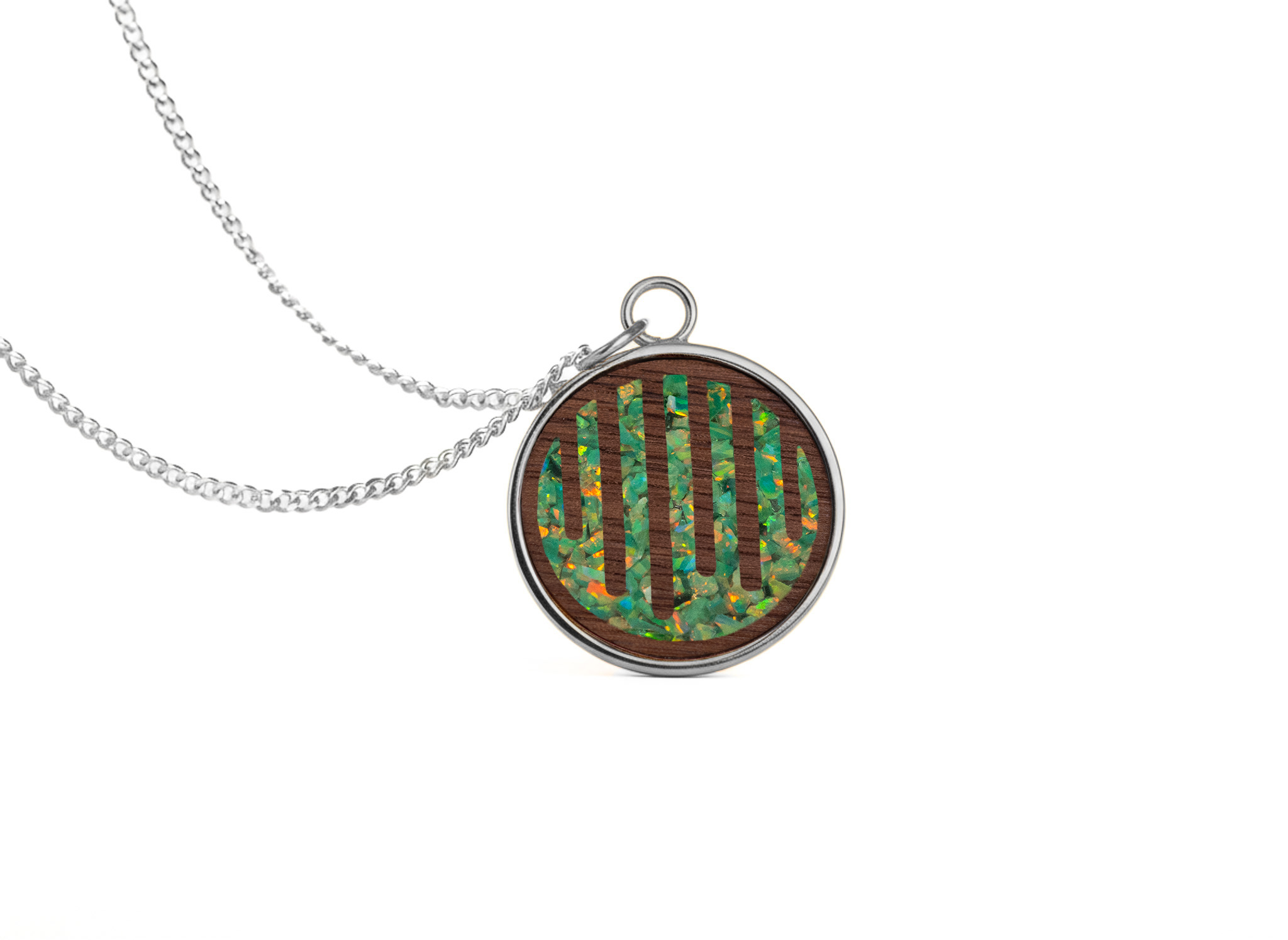 Raindrop Pendant Walnut