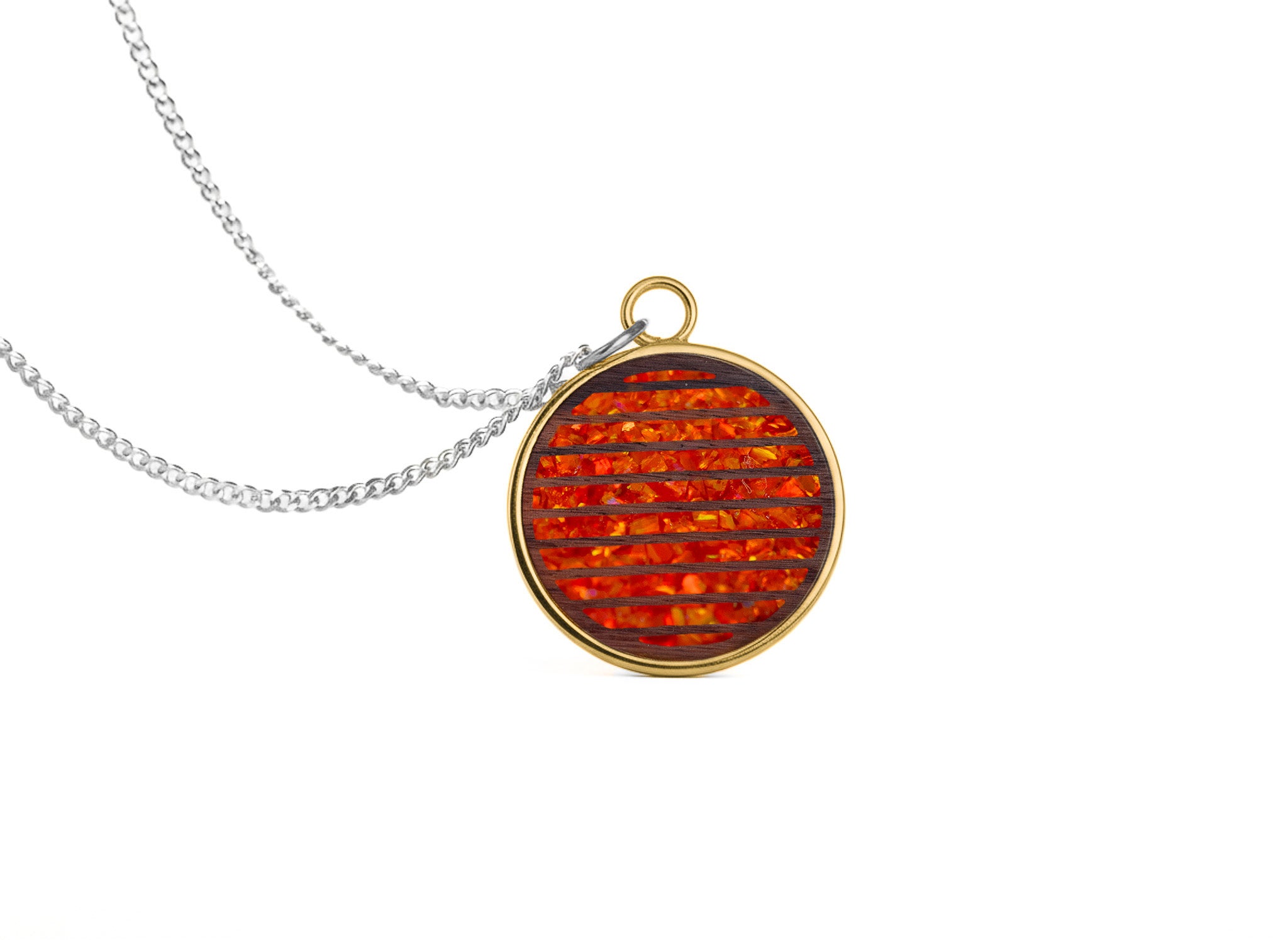 Grid Pendant Rosewood