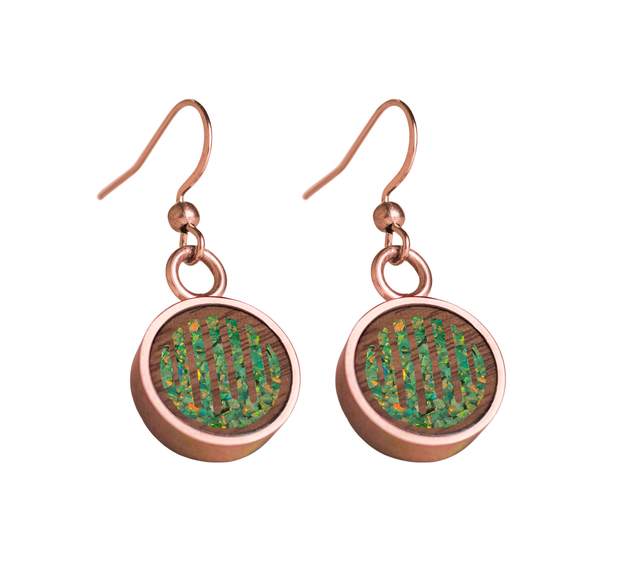 Raindrops Earrings Walnut