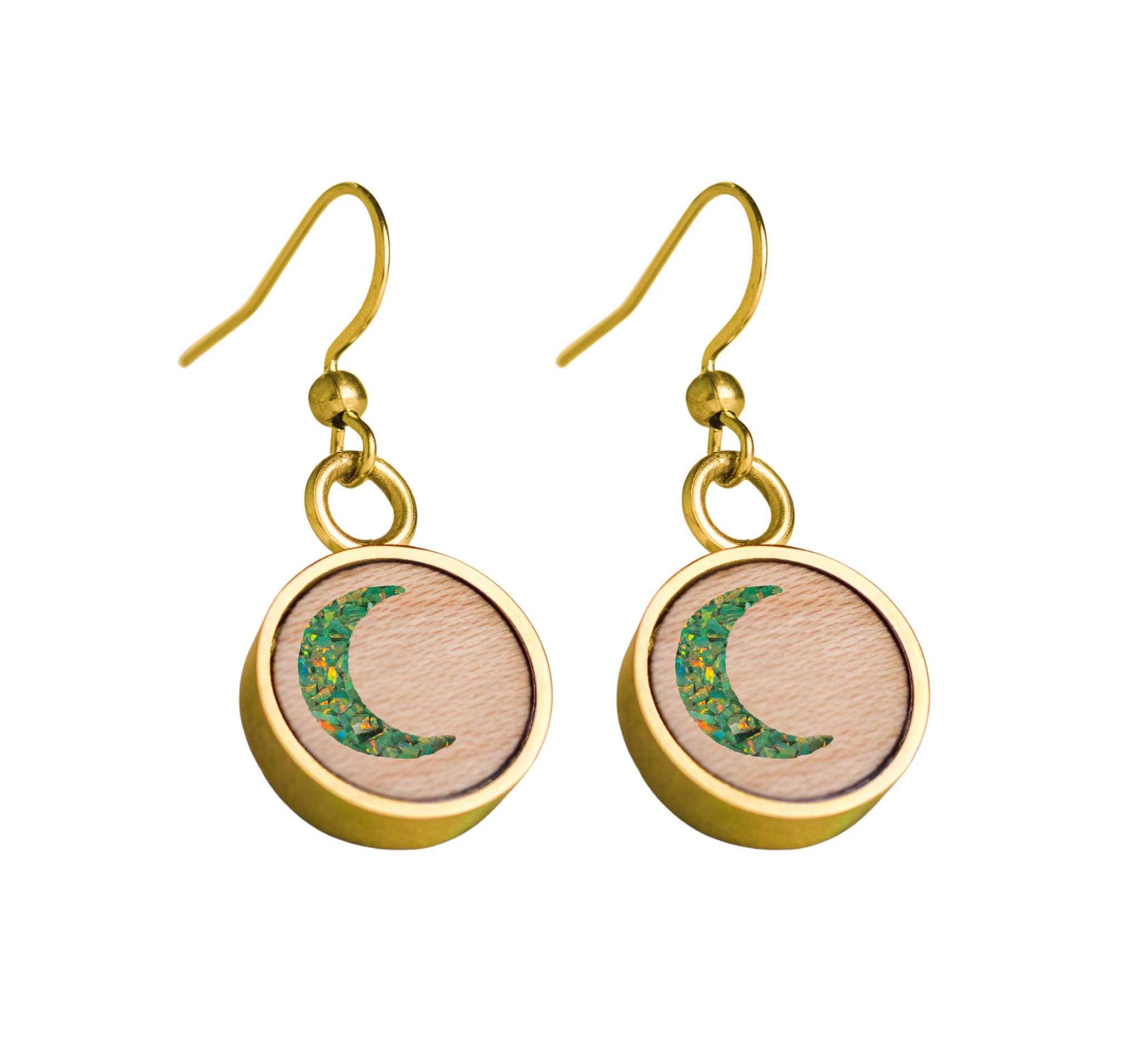 Moon Earrings Maple