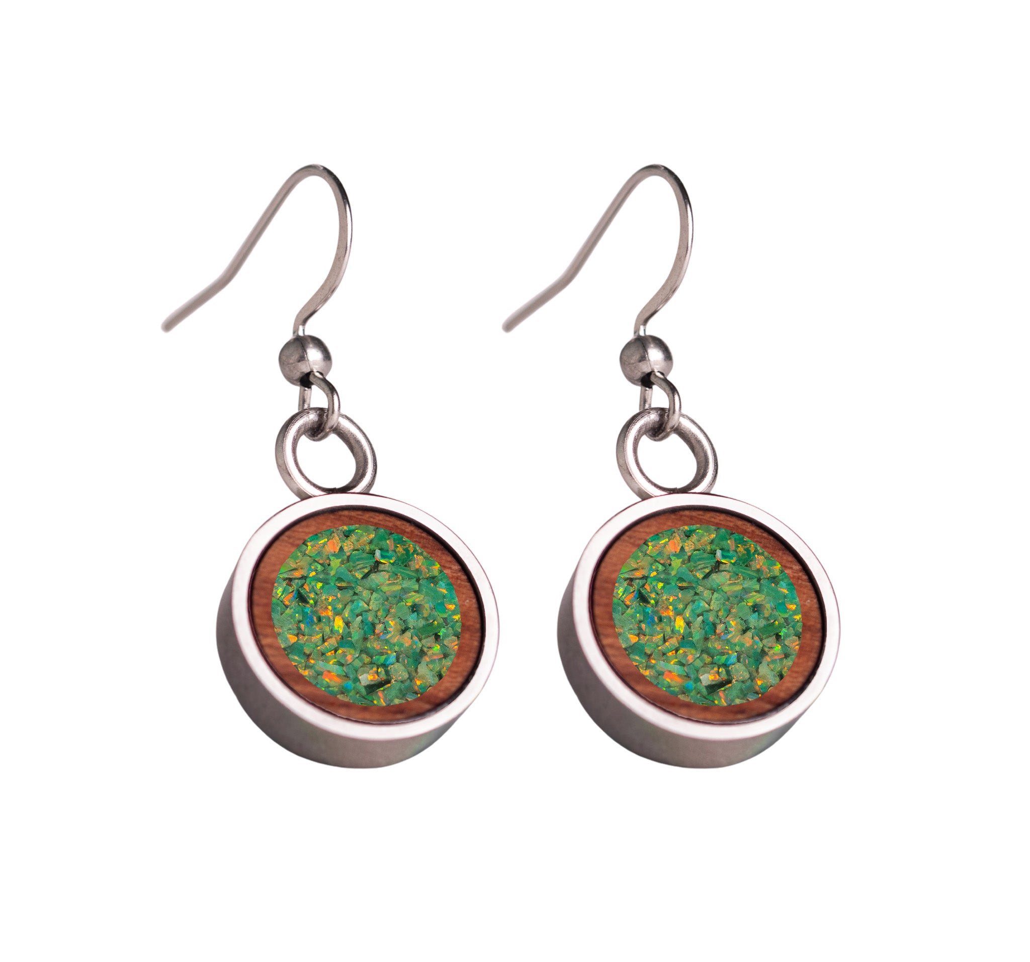 Circle Earrings Bubinga