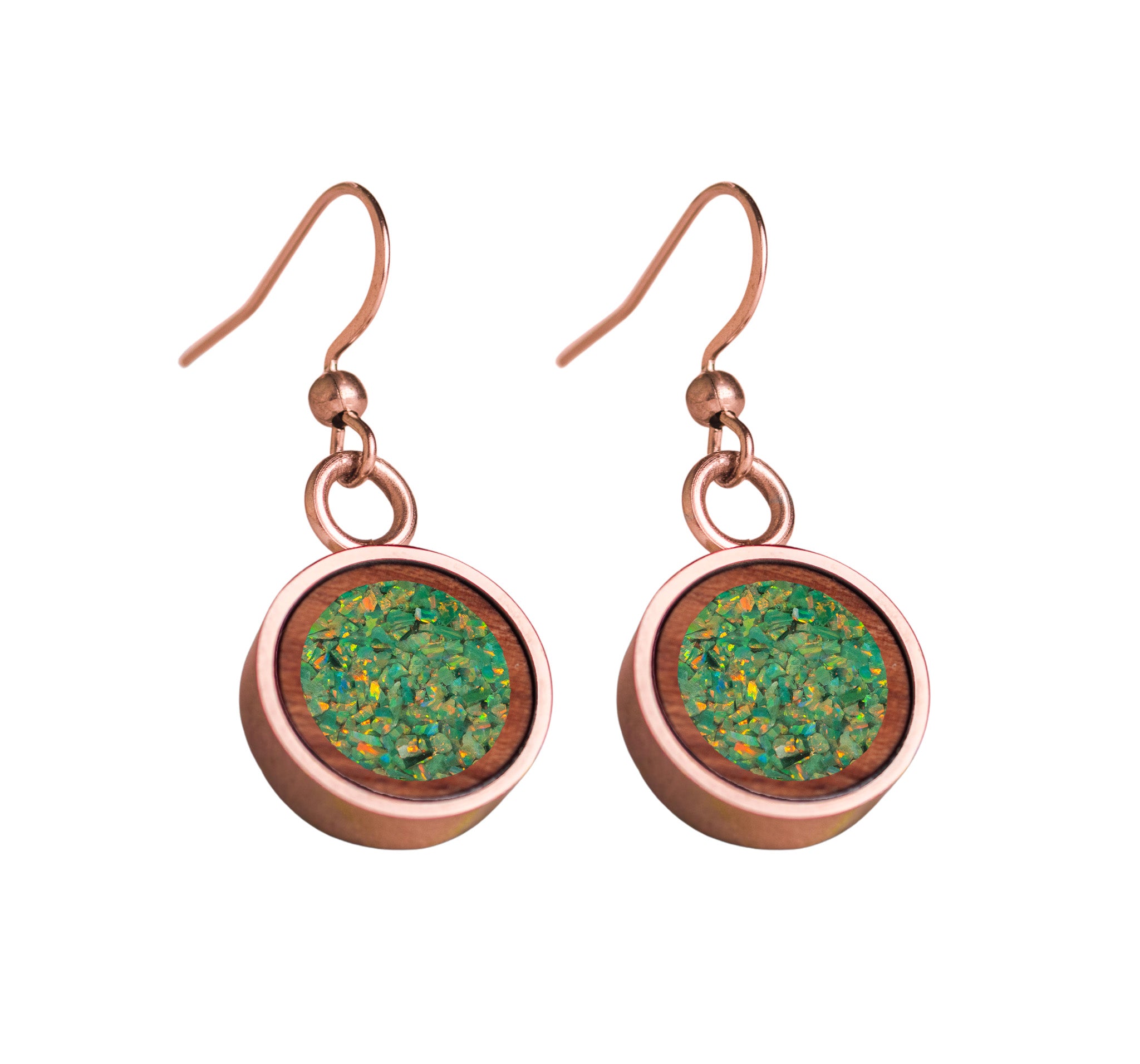 Circle Earrings Bubinga
