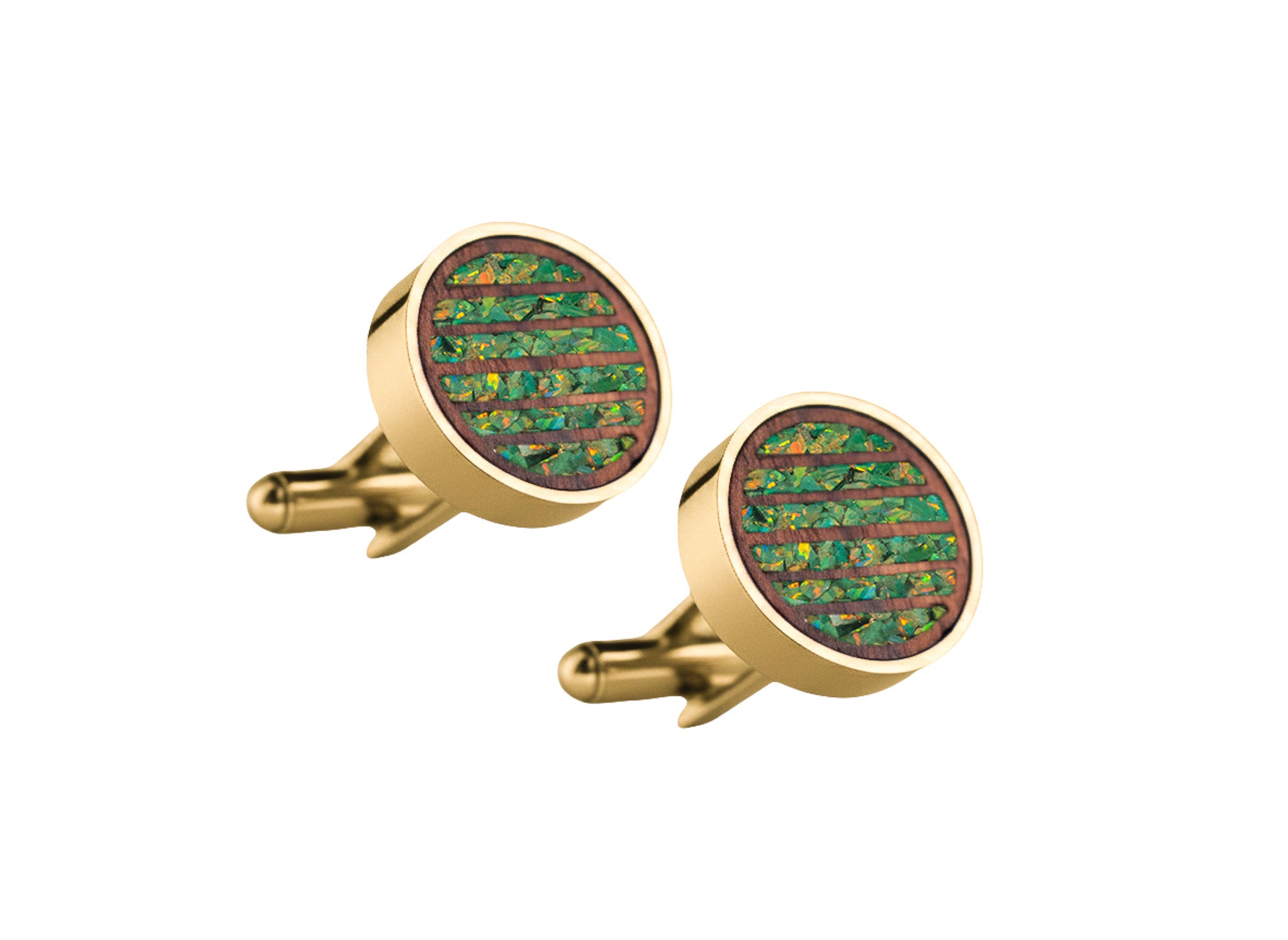 Lines Cufflinks Rosewood