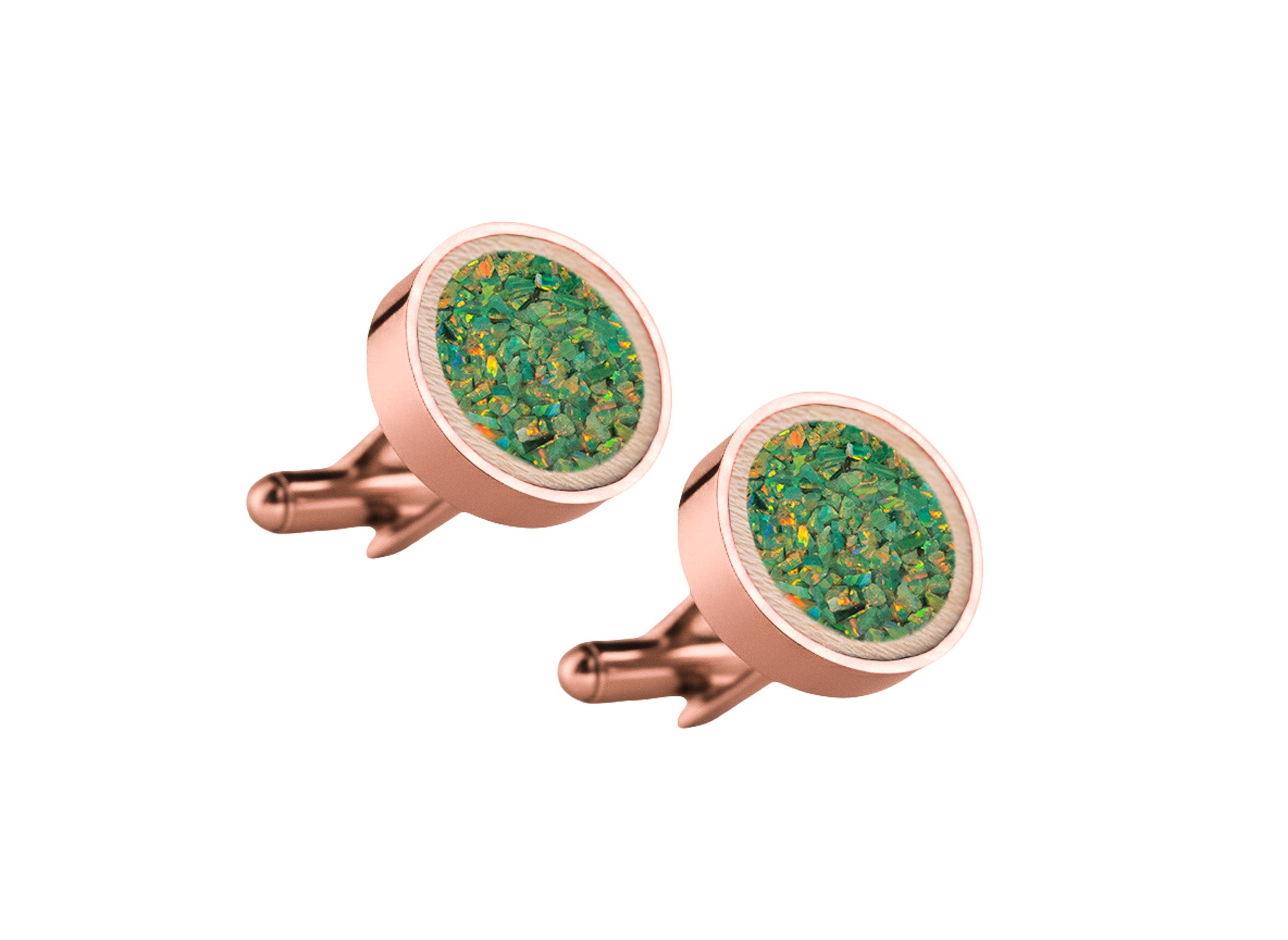 Circle Cufflinks Maple