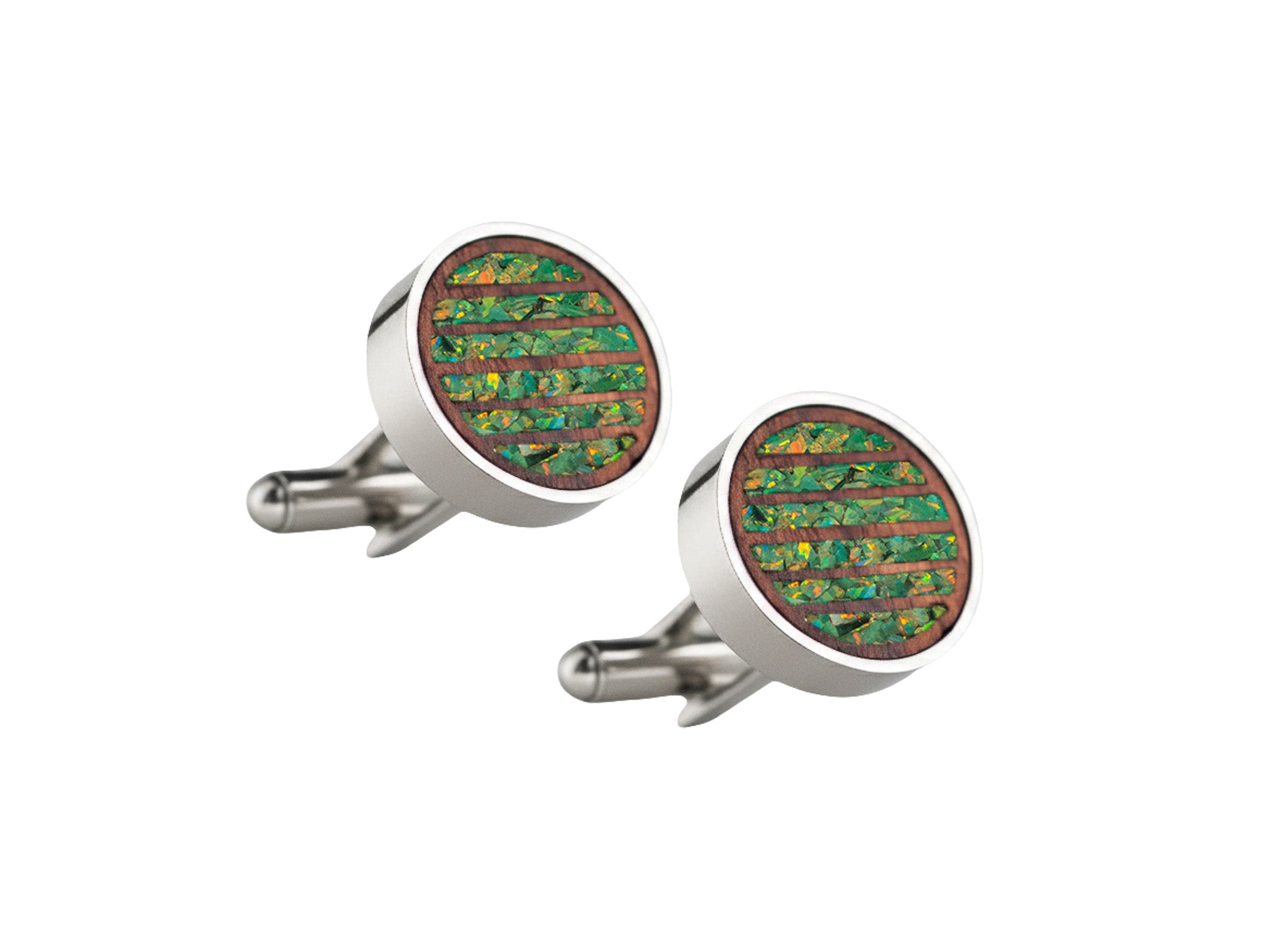 Lines Cufflinks Rosewood