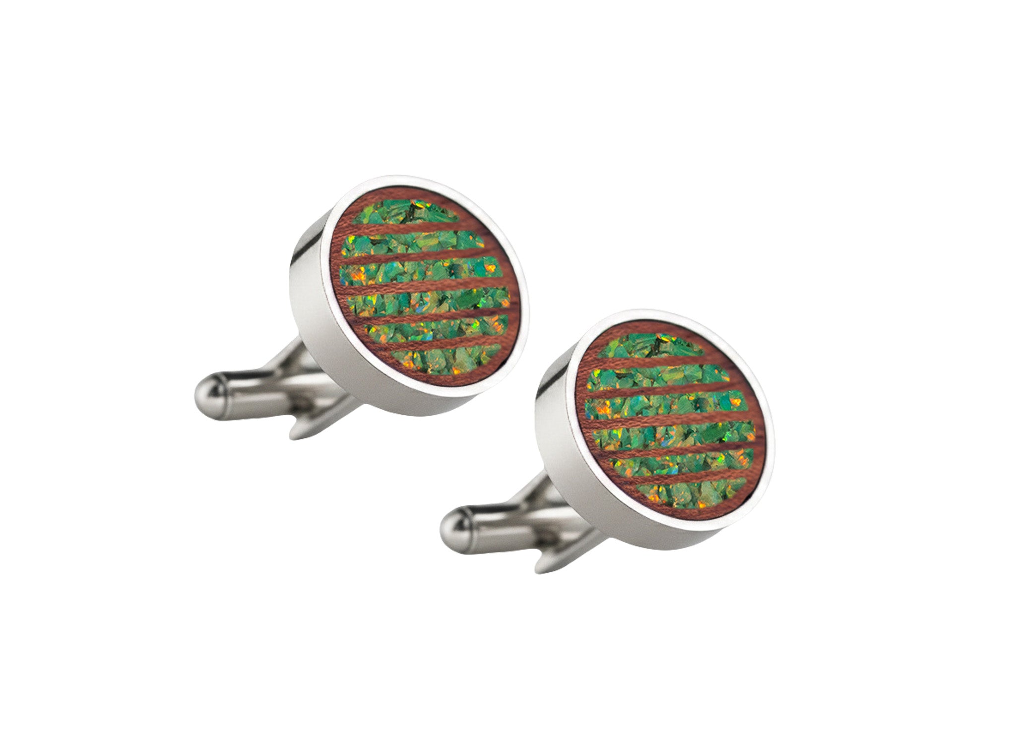 Lines Cufflinks Bubinga