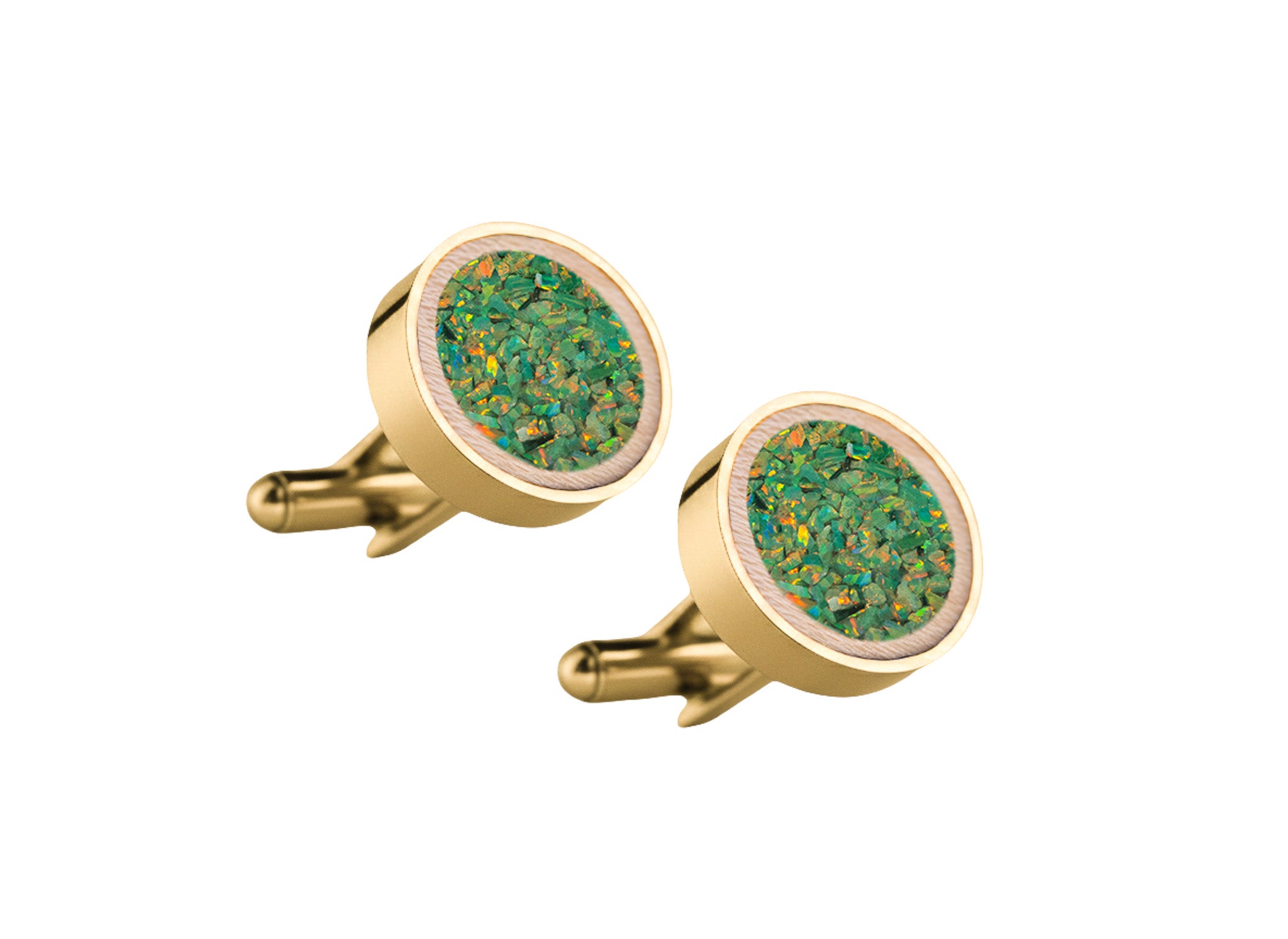 Circle Cufflinks Maple