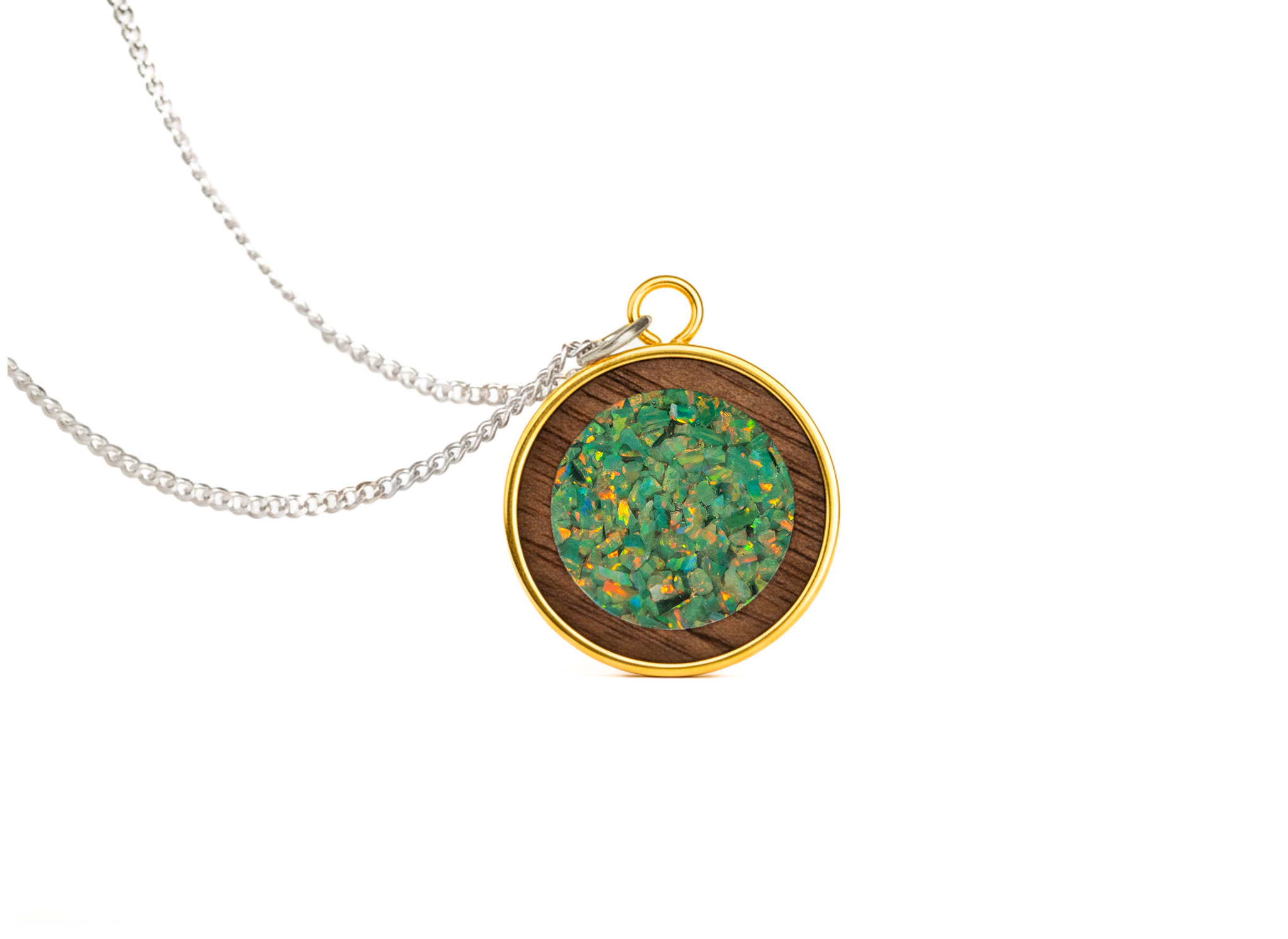 Circle Pendant Walnut