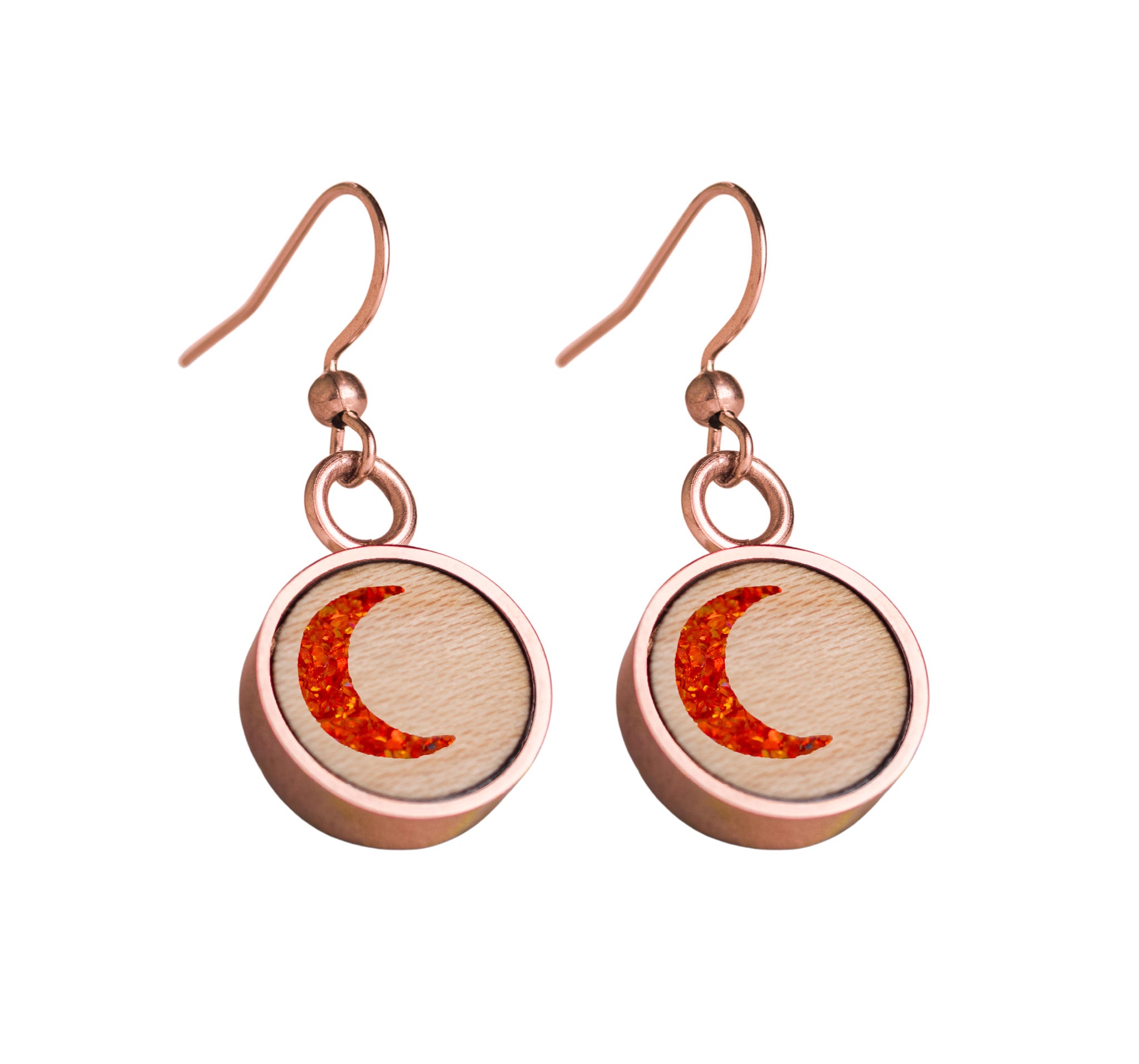 Moon Earrings Maple
