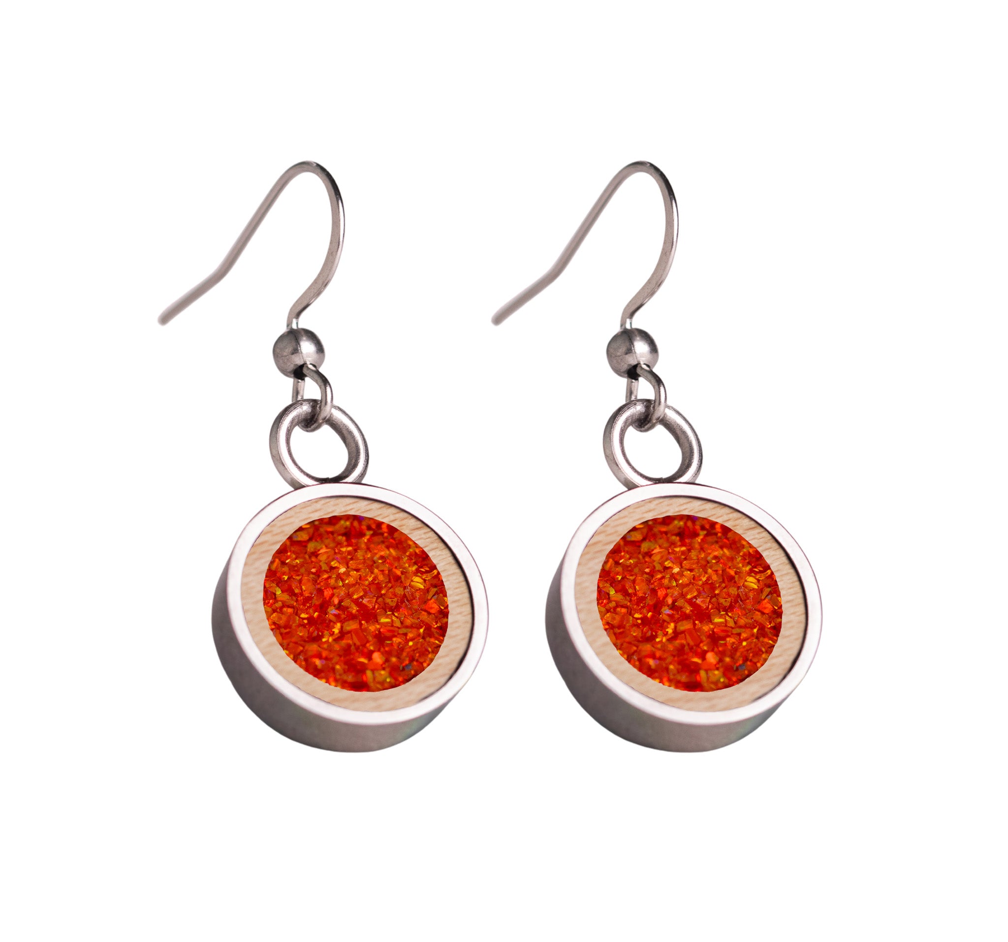 Circle Earrings Maple