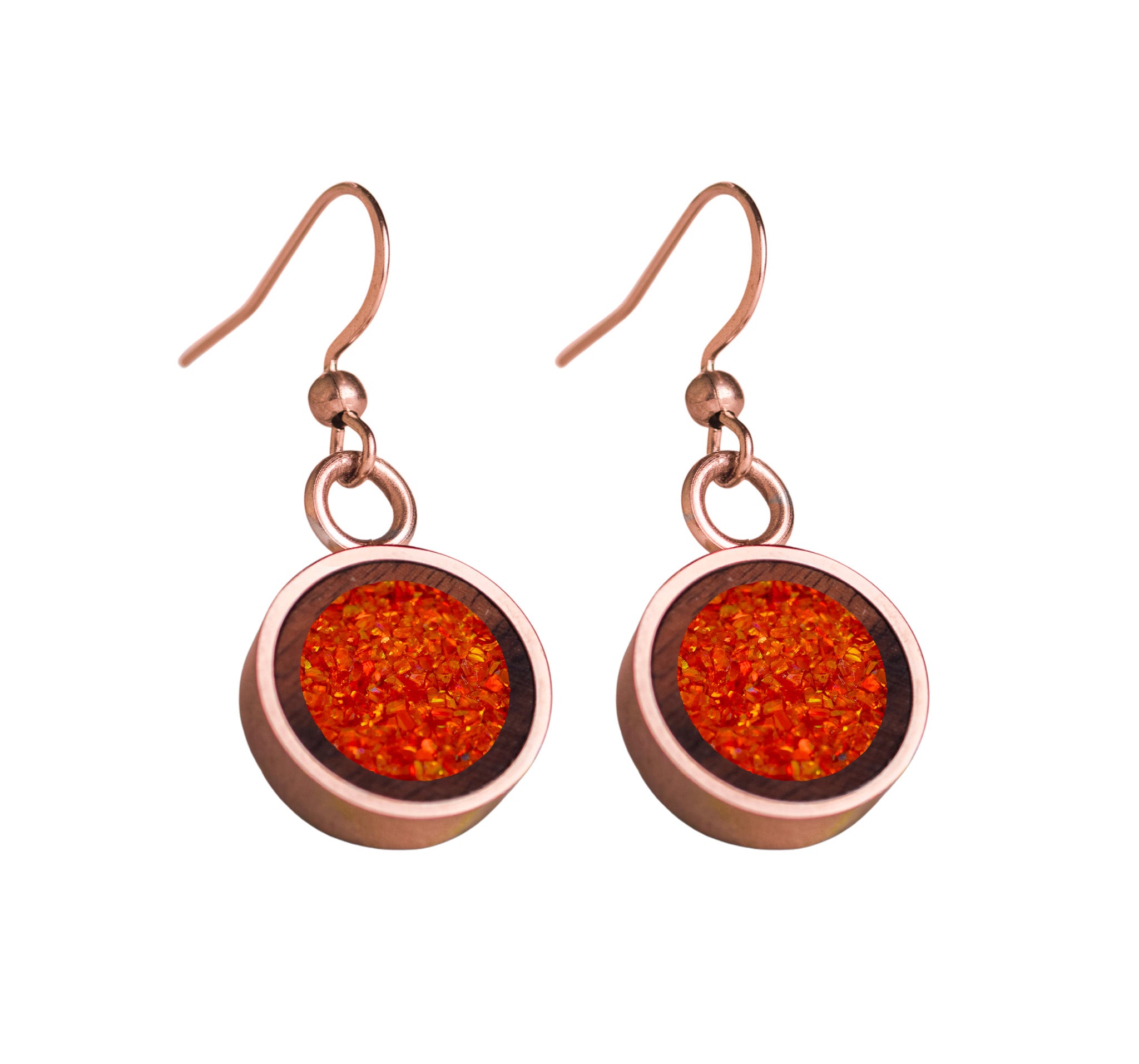 Circle Earrings Rosewood