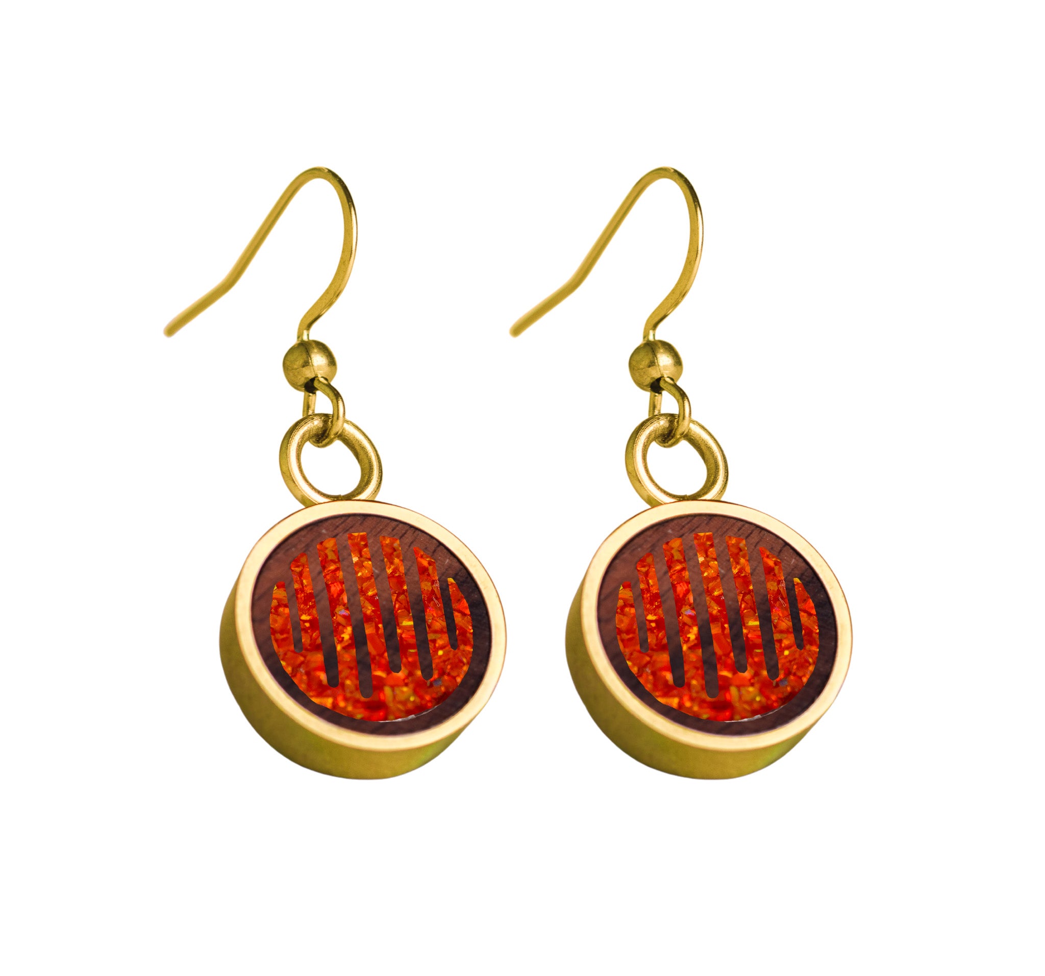 Raindrops Earrings Rosewood