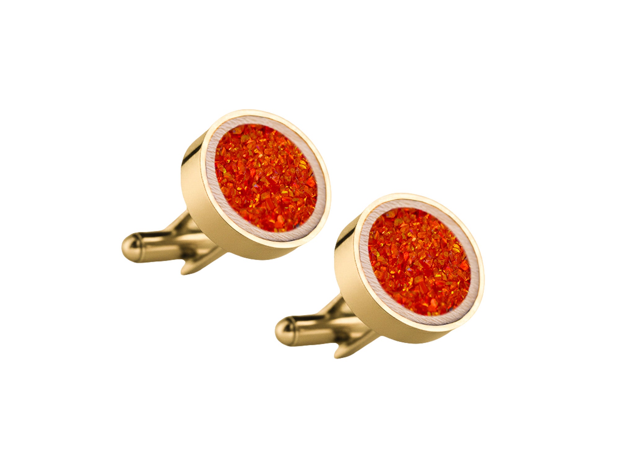 Circle Cufflinks Maple