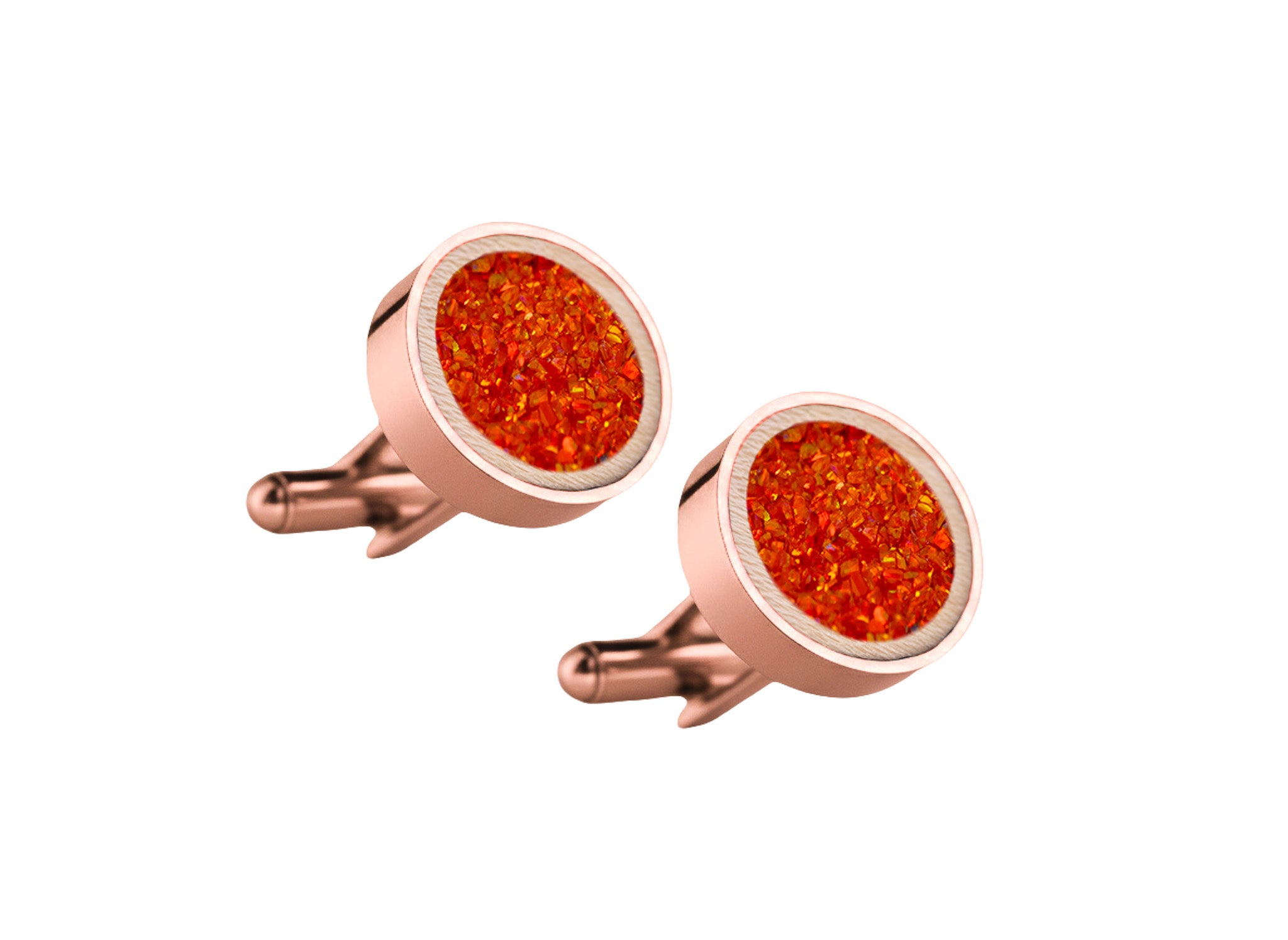 Circle Cufflinks Maple