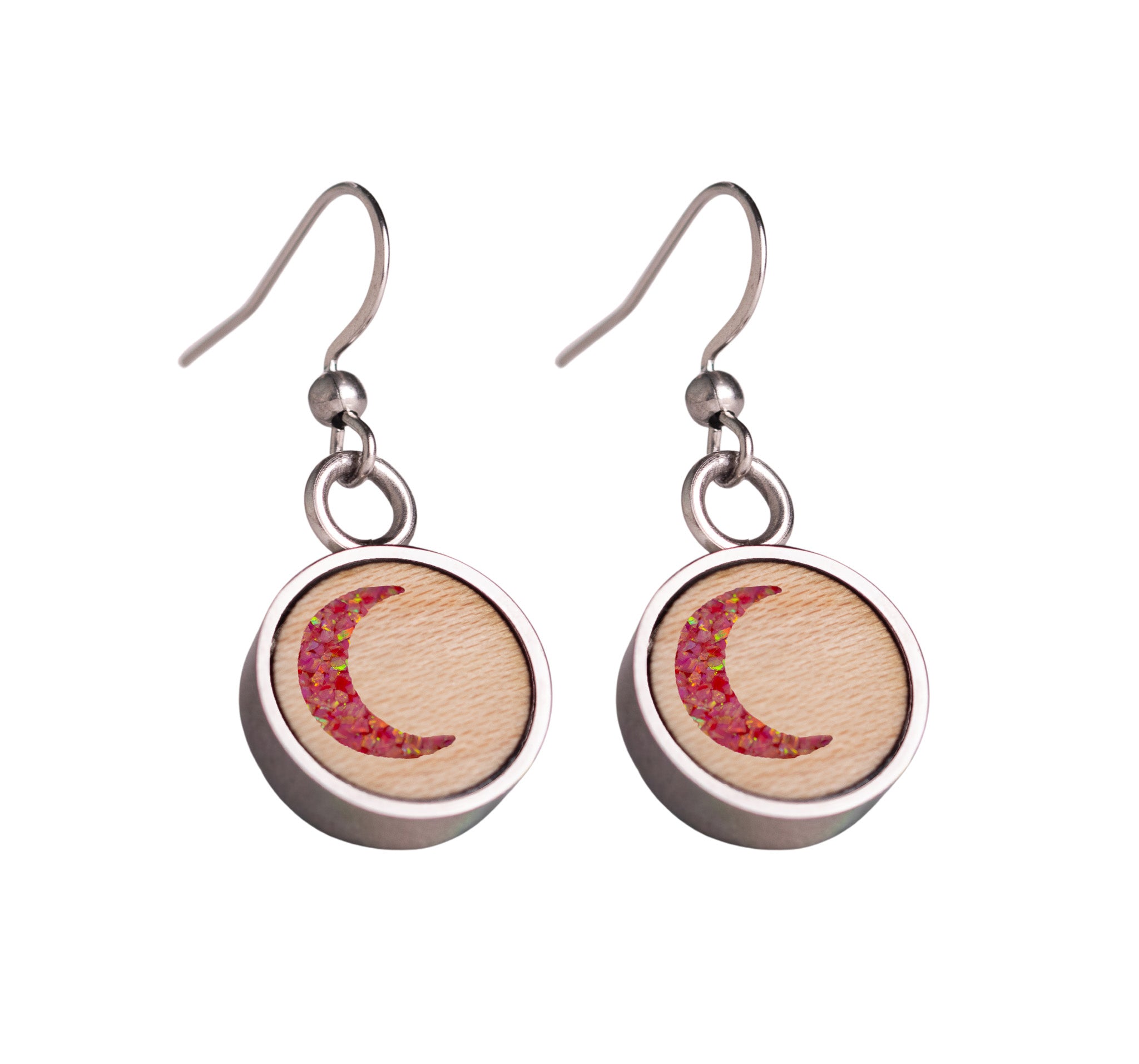 Moon Earrings Maple