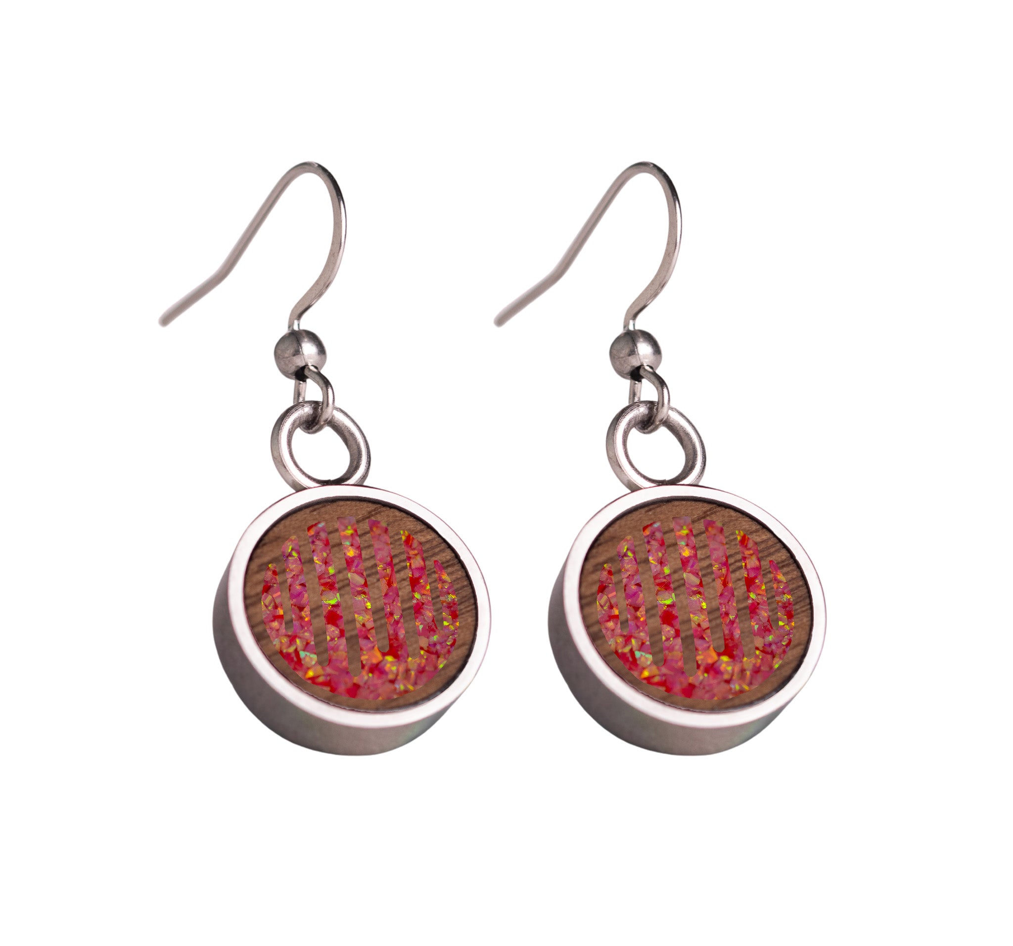Raindrops Earrings Walnut