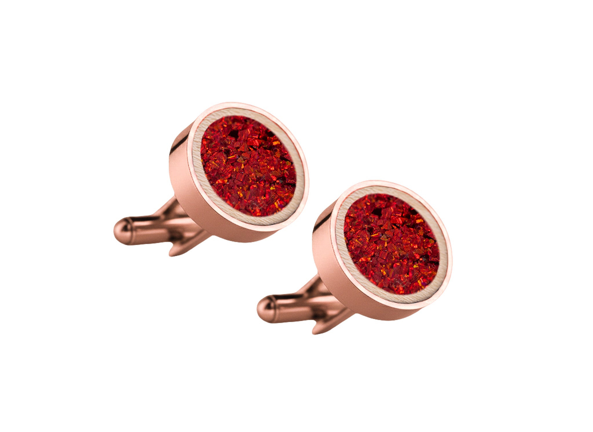 Circle Cufflinks Maple