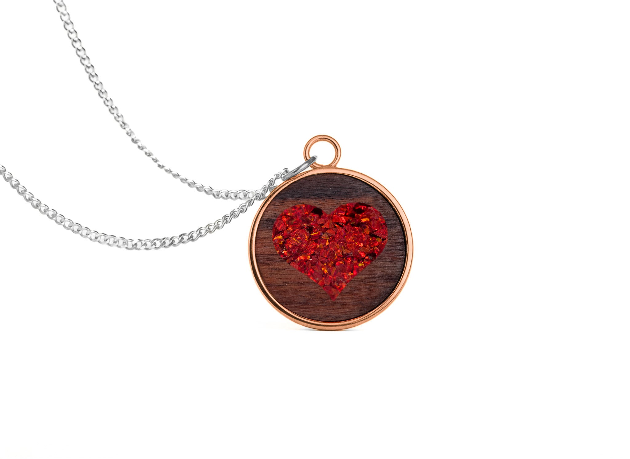 Heart Pendant Rosewood