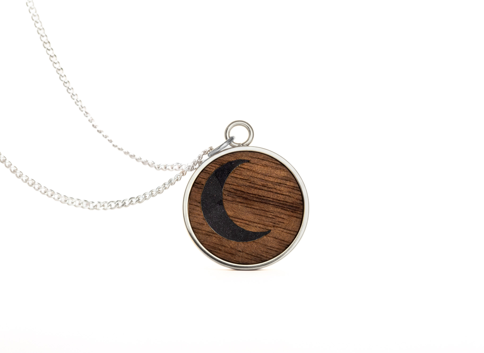 Moon Pendant Walnut