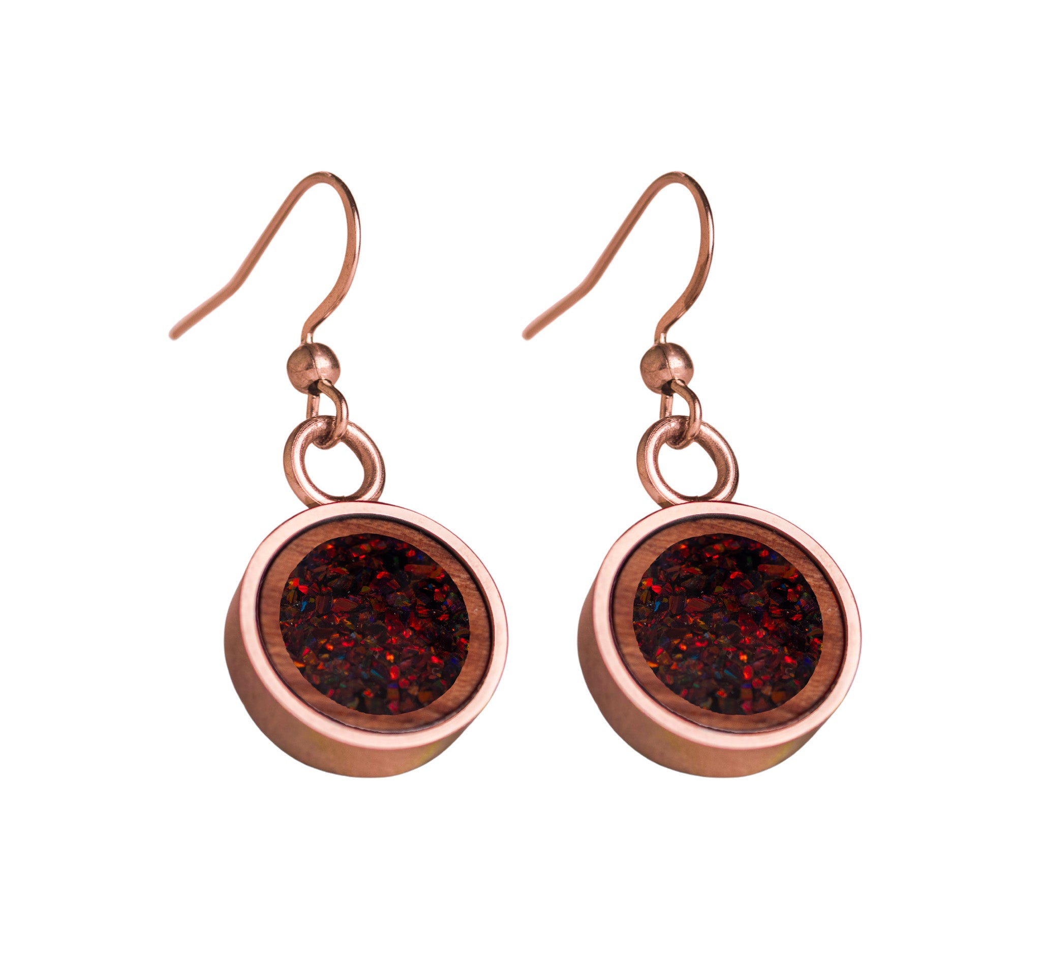 Circle Earrings Bubinga