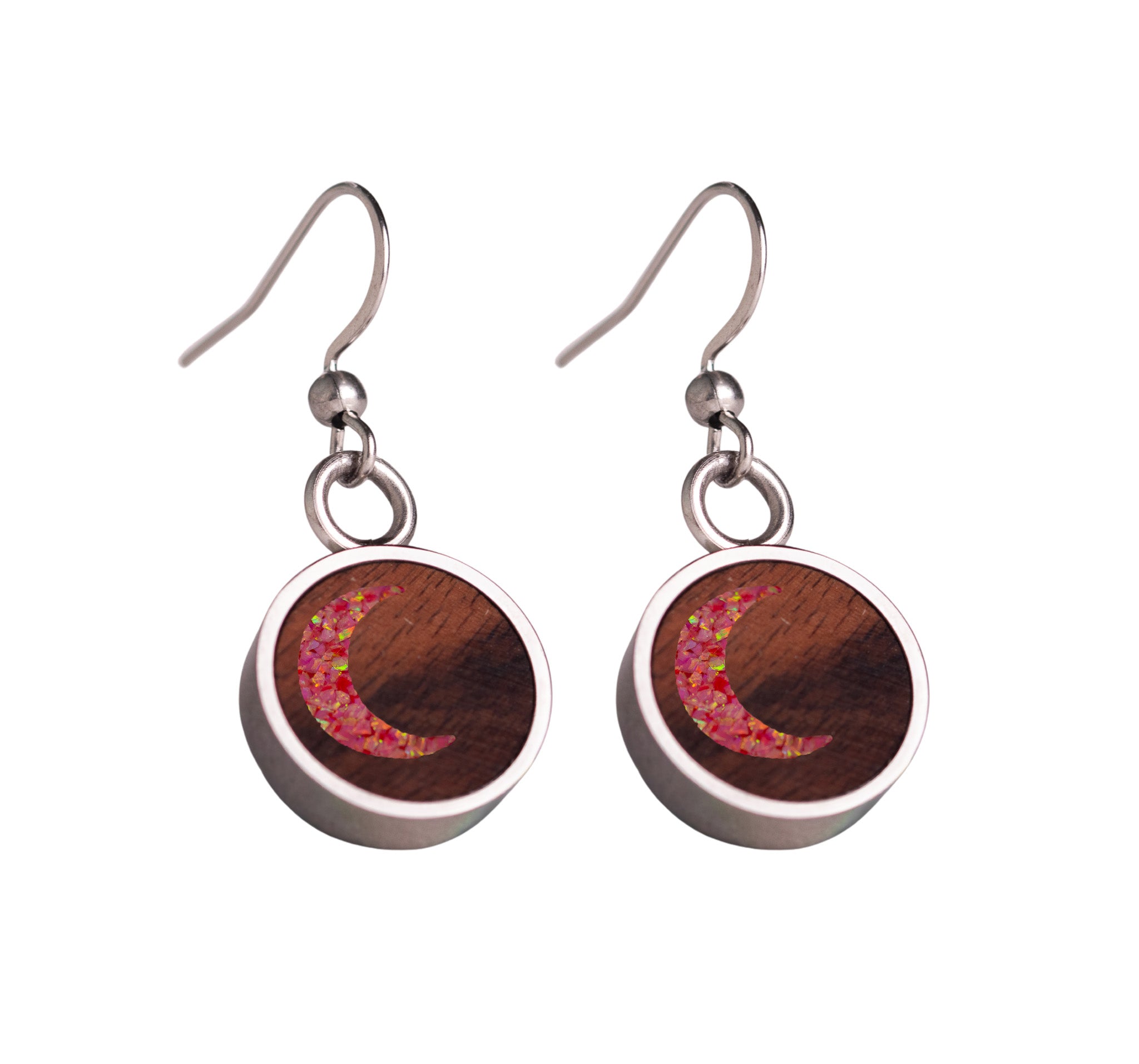 Moon Earrings Rosewood