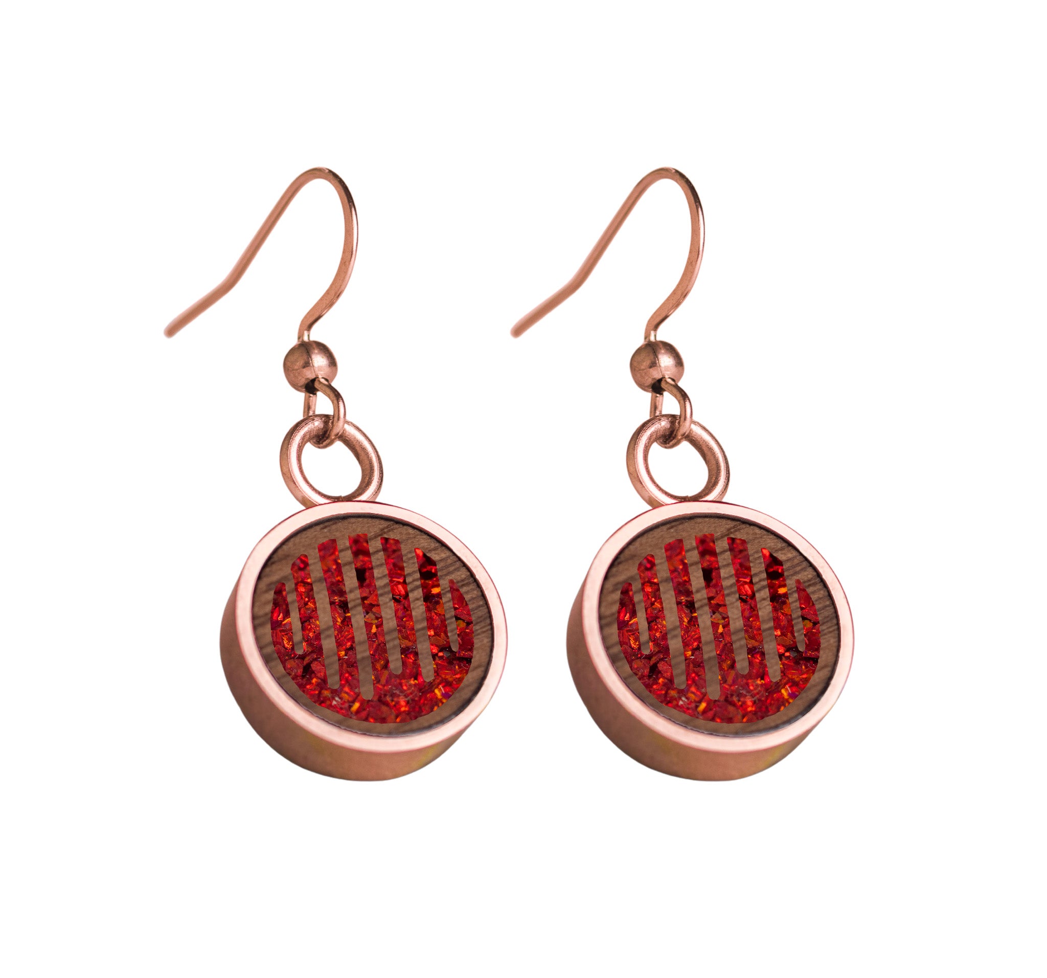 Raindrops Earrings Walnut