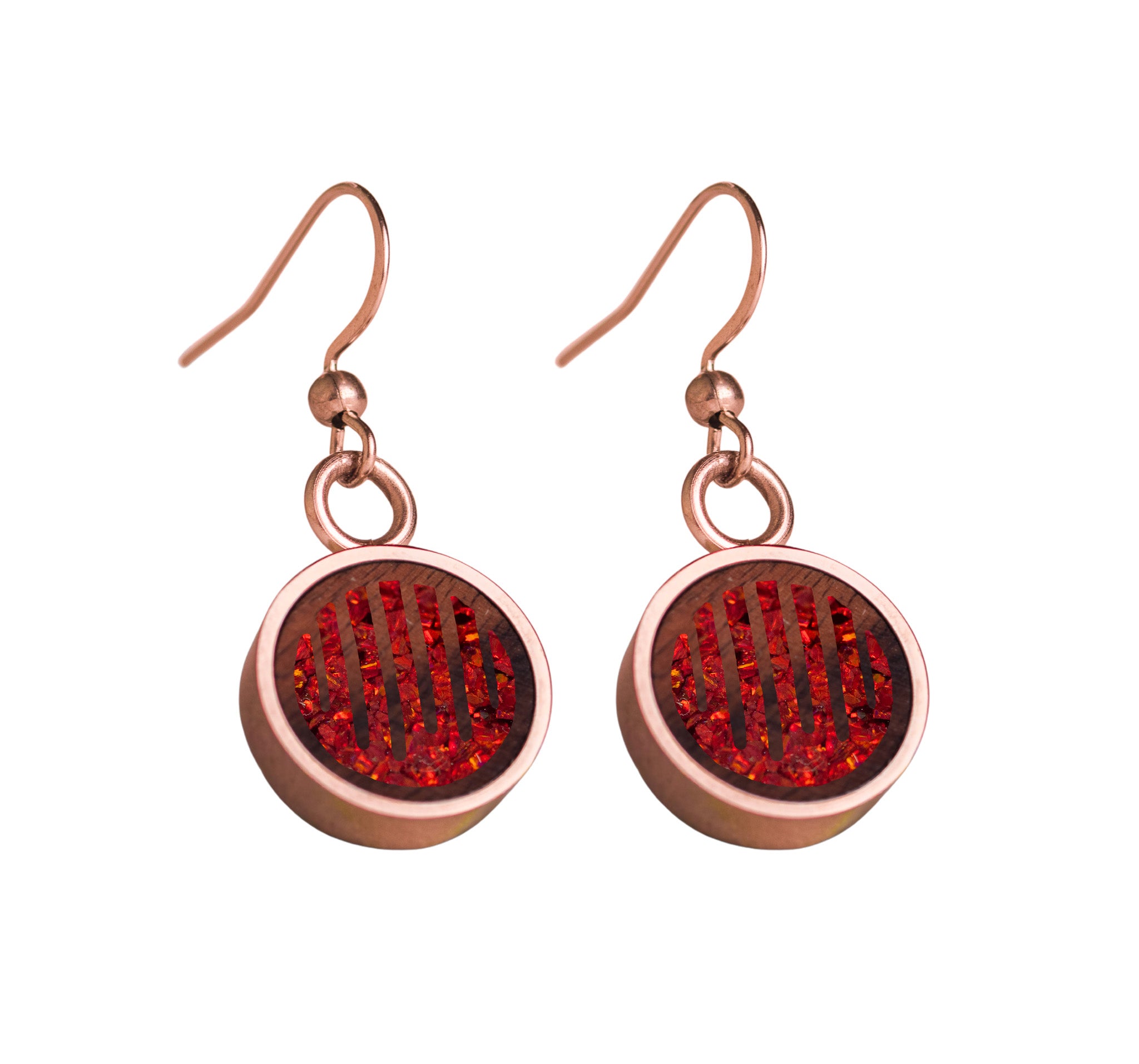 Raindrops Earrings Rosewood