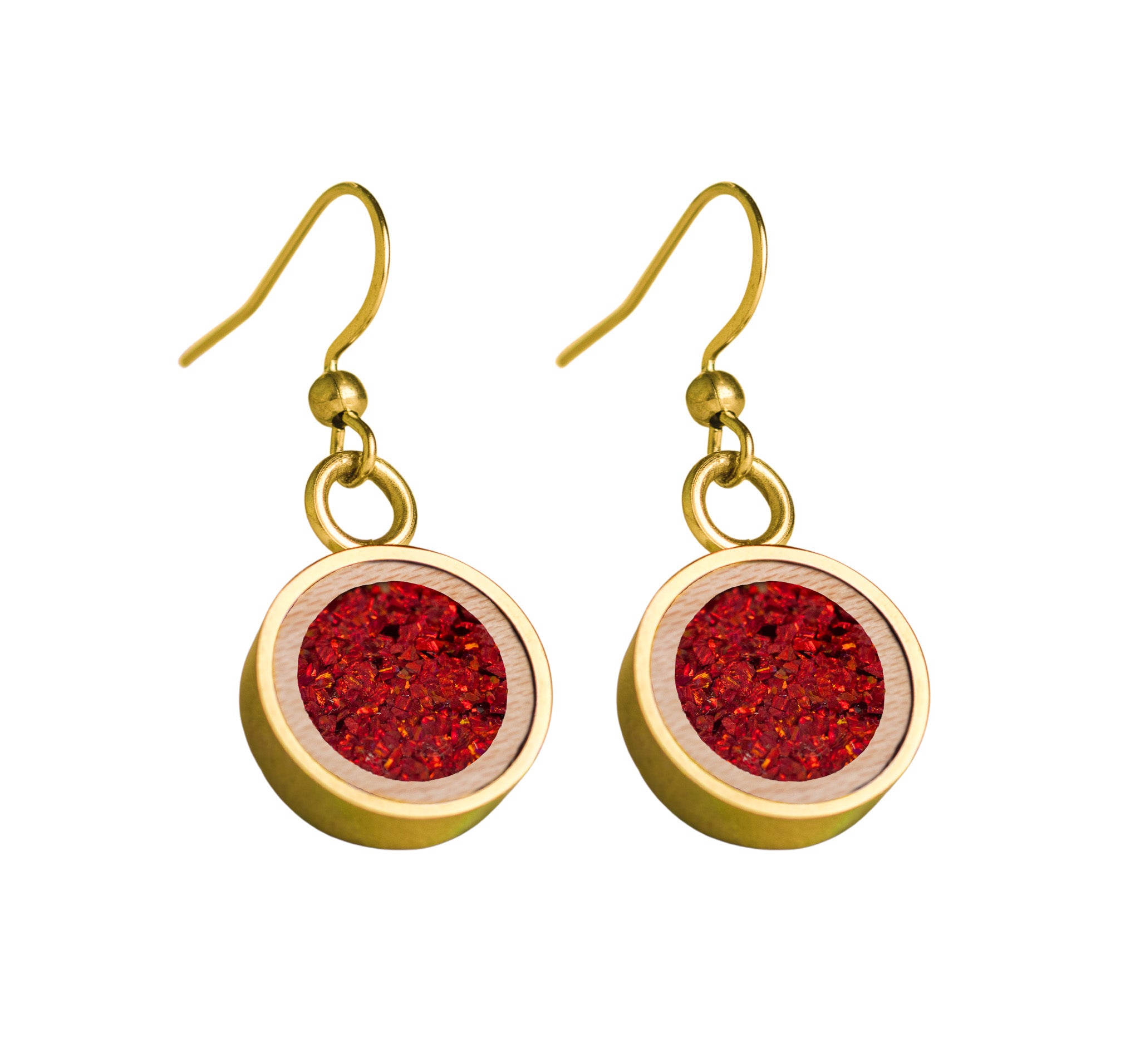 Circle Earrings Maple