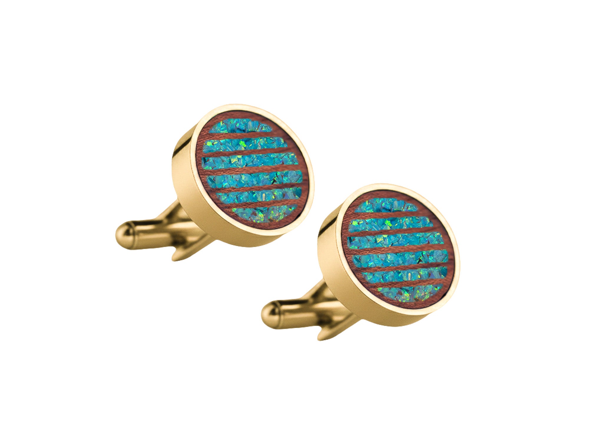 Lines Cufflinks Bubinga