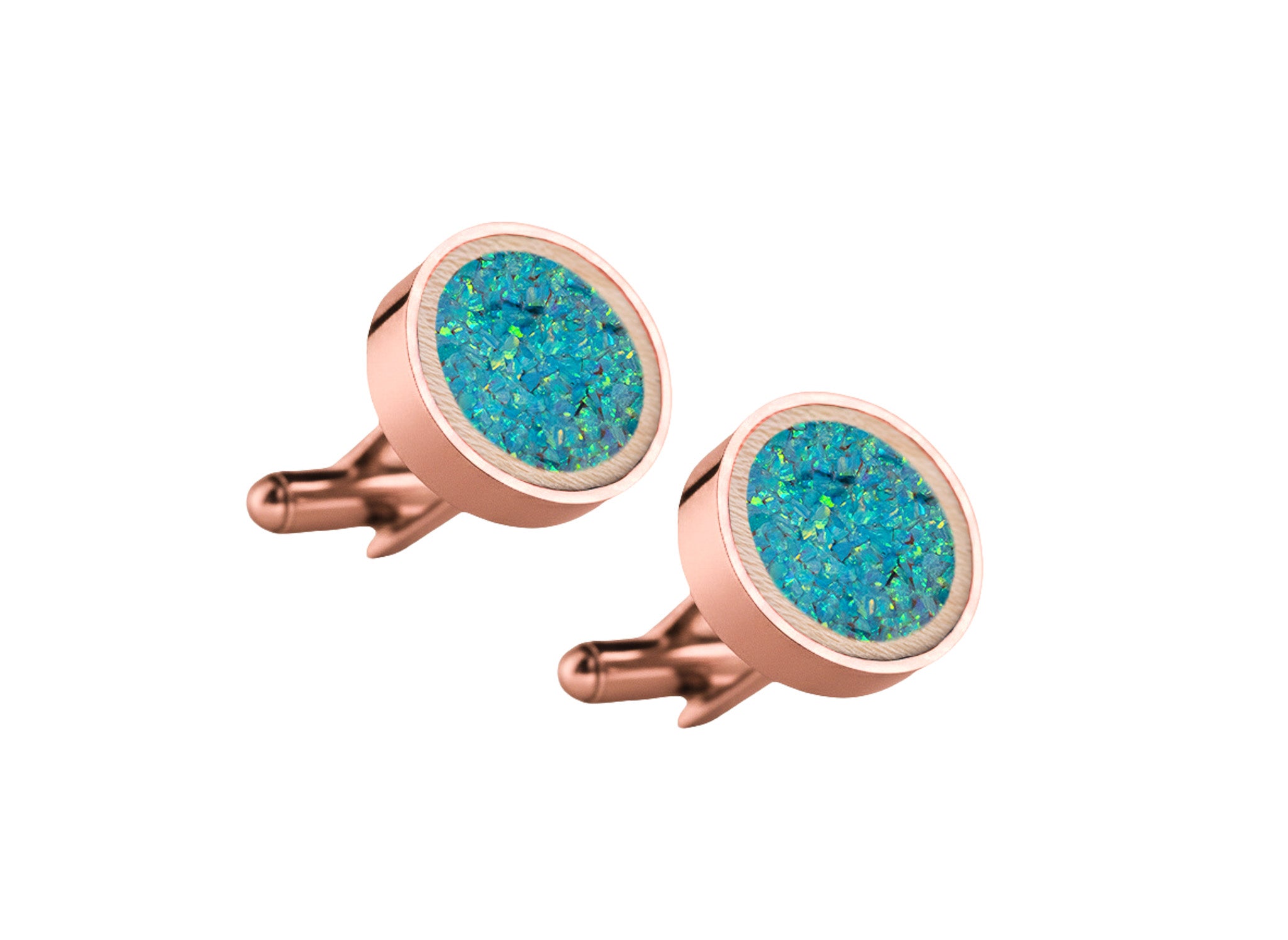 Circle Cufflinks Maple
